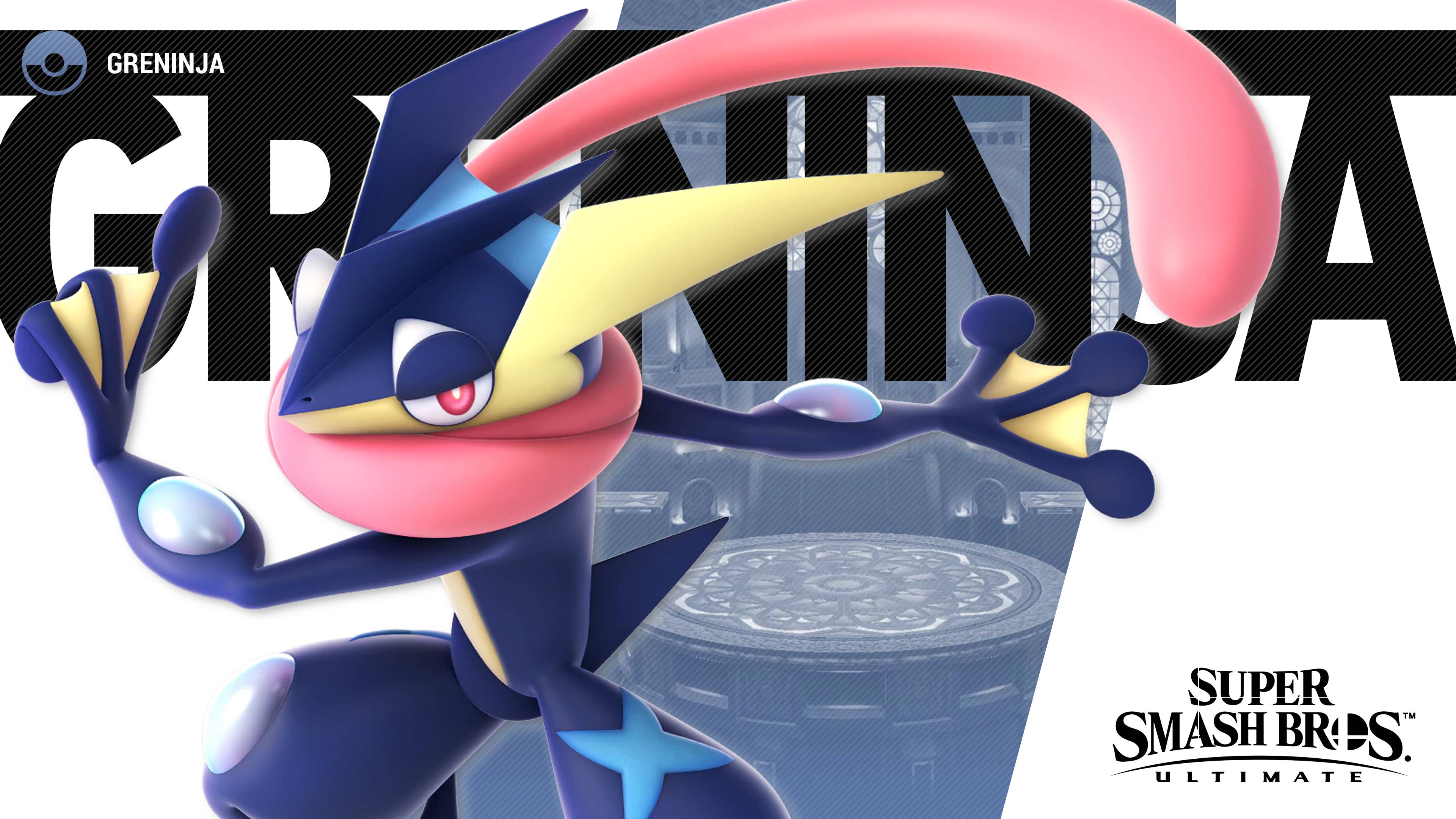 Super Smash Bros Ultimate Greninja Wallpaper with Monocle