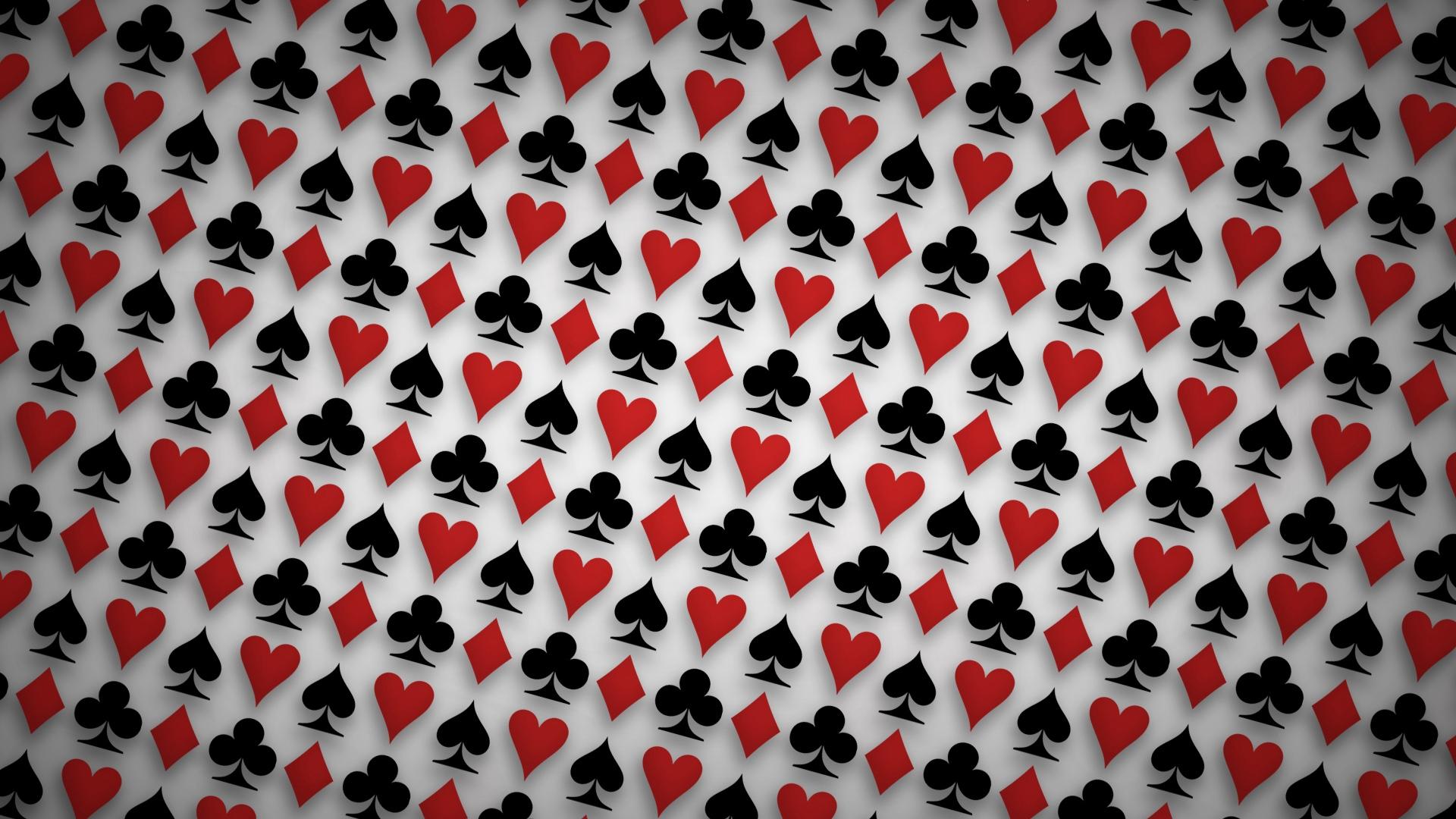 Download wallpaper 1920x1080 suit, spades, hearts, clubs, diamonds