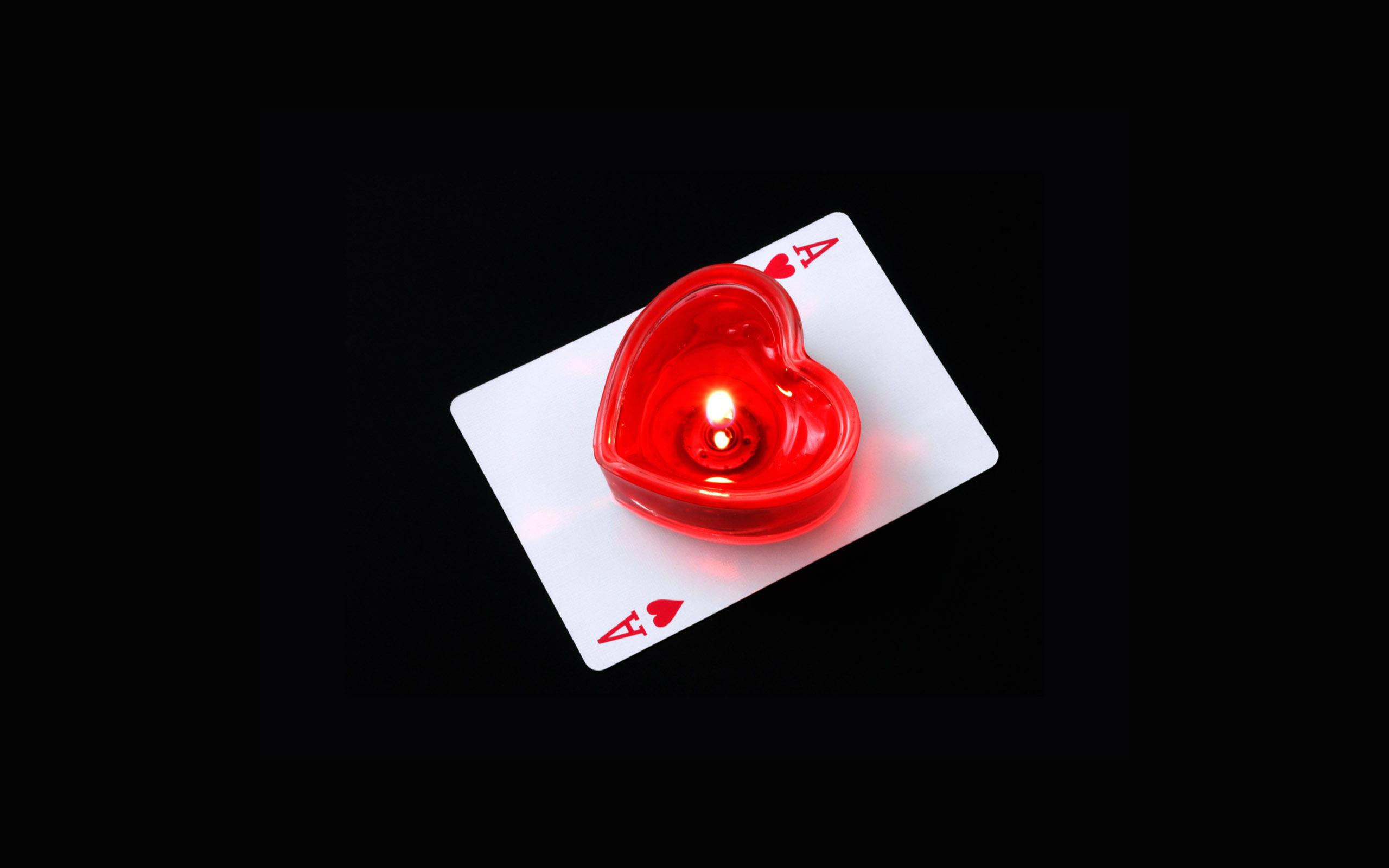 Red Heart Ace Widescreen Wallpaper. Wide Wallpaper.NET
