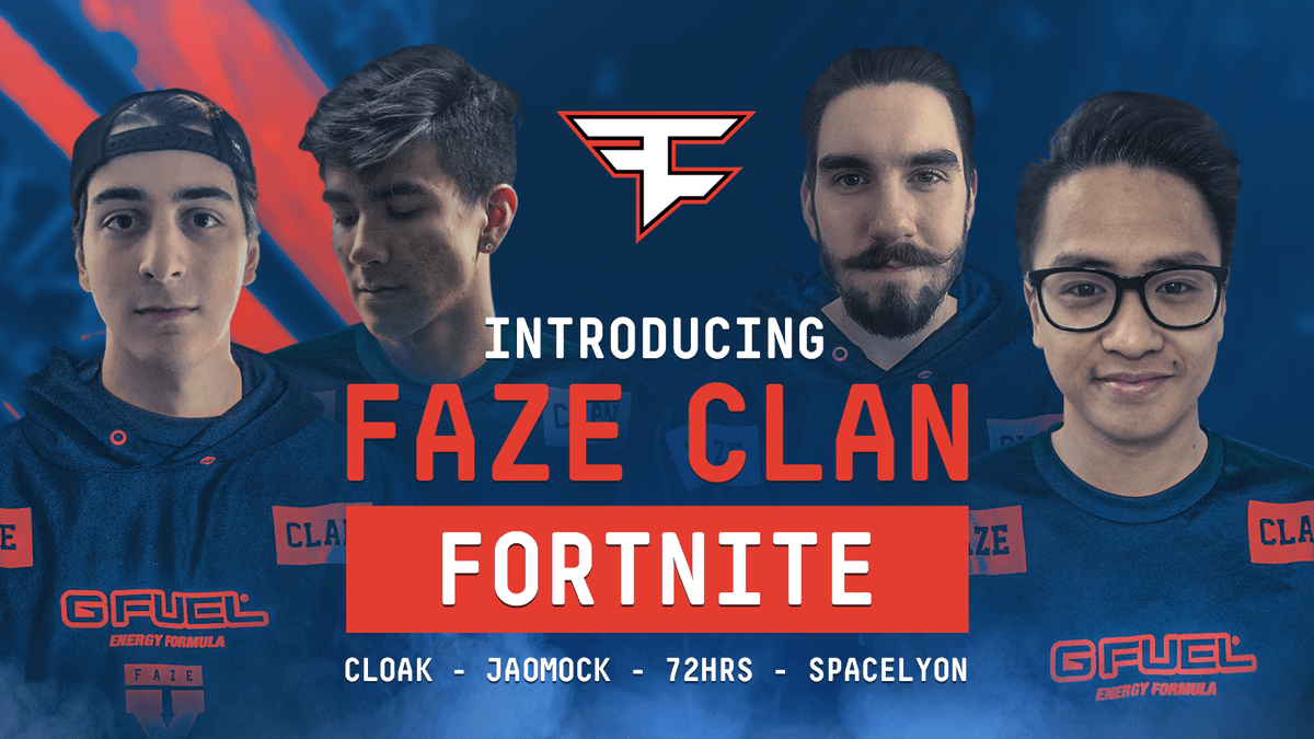 FaZe Clan Announces Fortnite Team