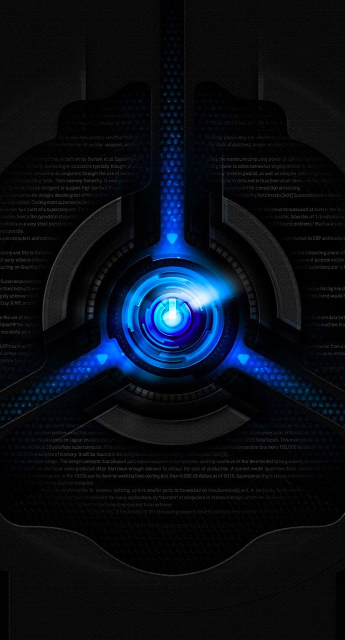 Blue Technology Wallpaper 4K