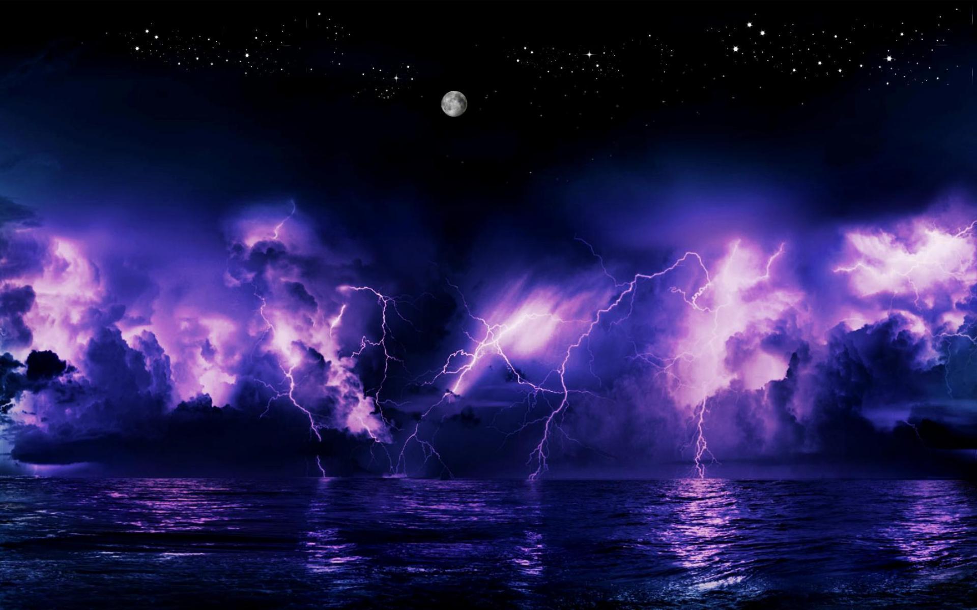 Free Download Lightning Storm Background