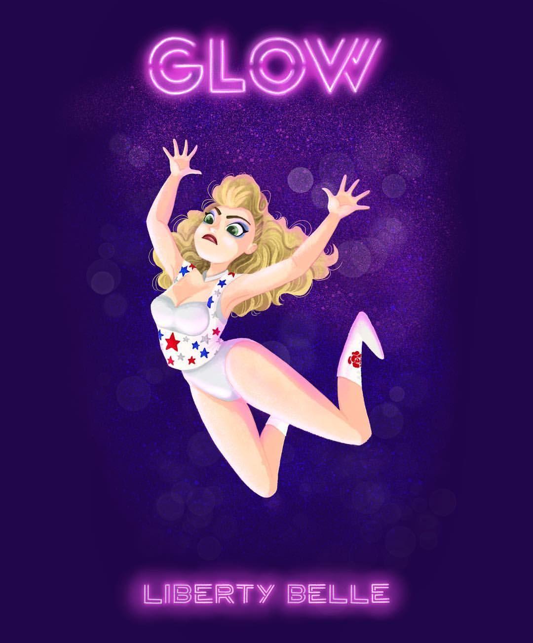 Glow, Liberty Belle. #glow #glowillustration #libertybelle #debbie