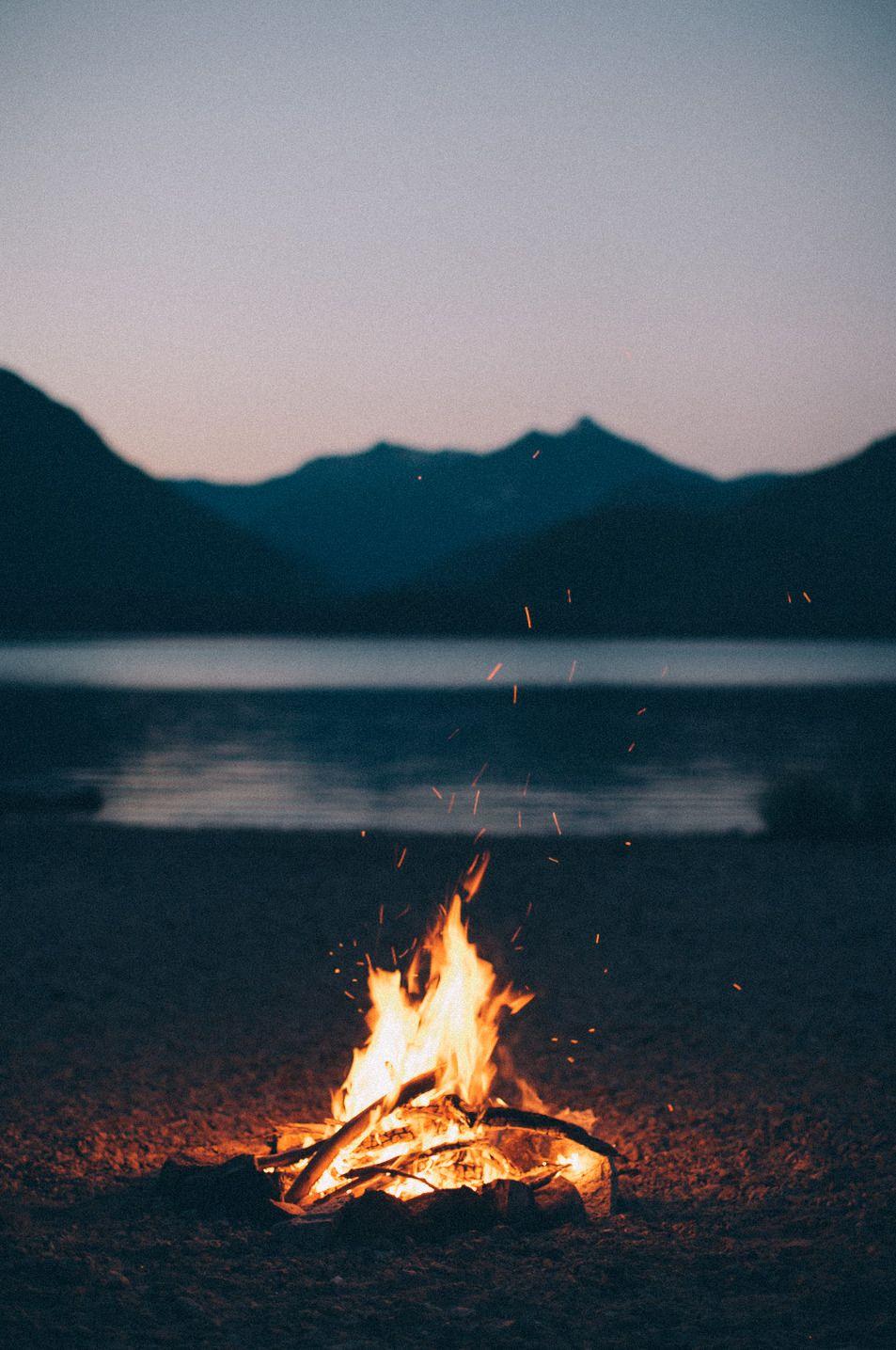 iPhone Wallpaper. Fire, Campfire, Bonfire, Flame, Heat, Sky