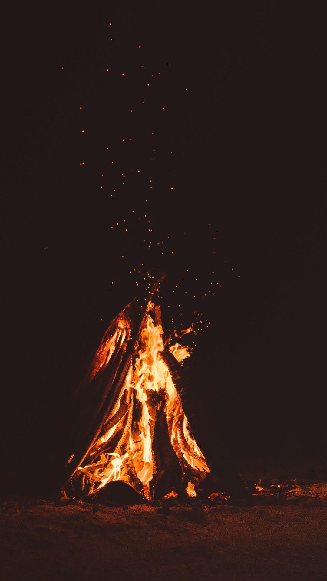 Group of Campfire Background Image Wallpaper