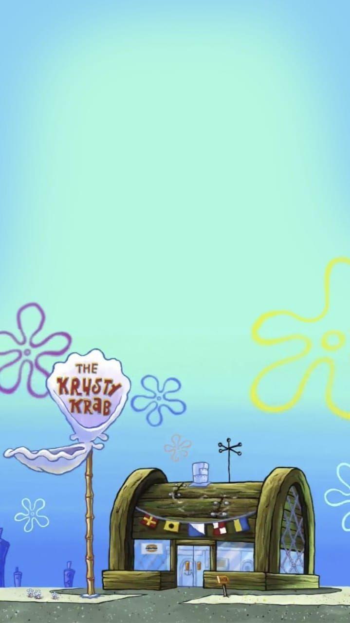 Krusty Krab wallpaper. Spongebob Wallpaper. iPhone. Cute