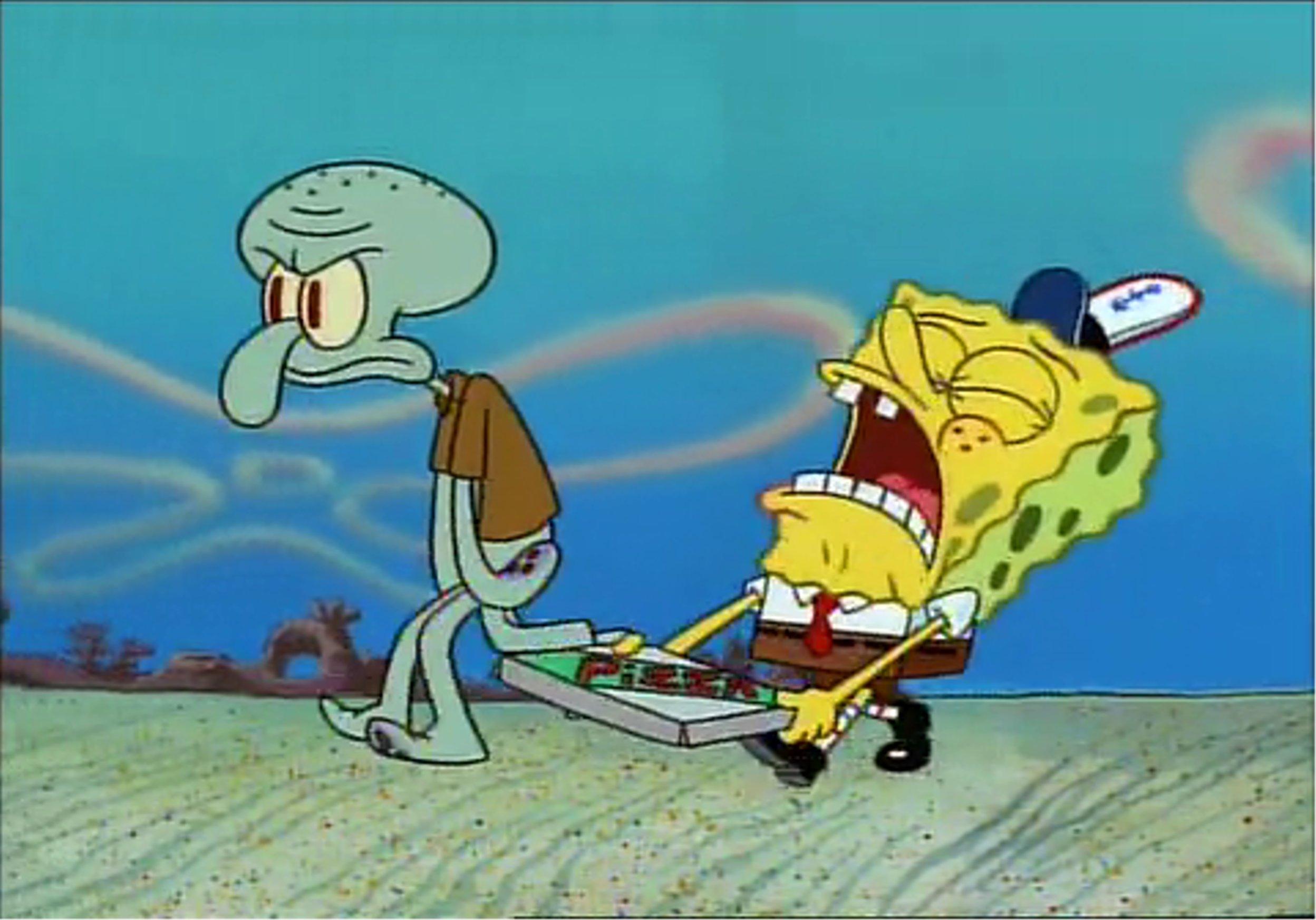 The krusty Krab pizza is the pizza for you and me