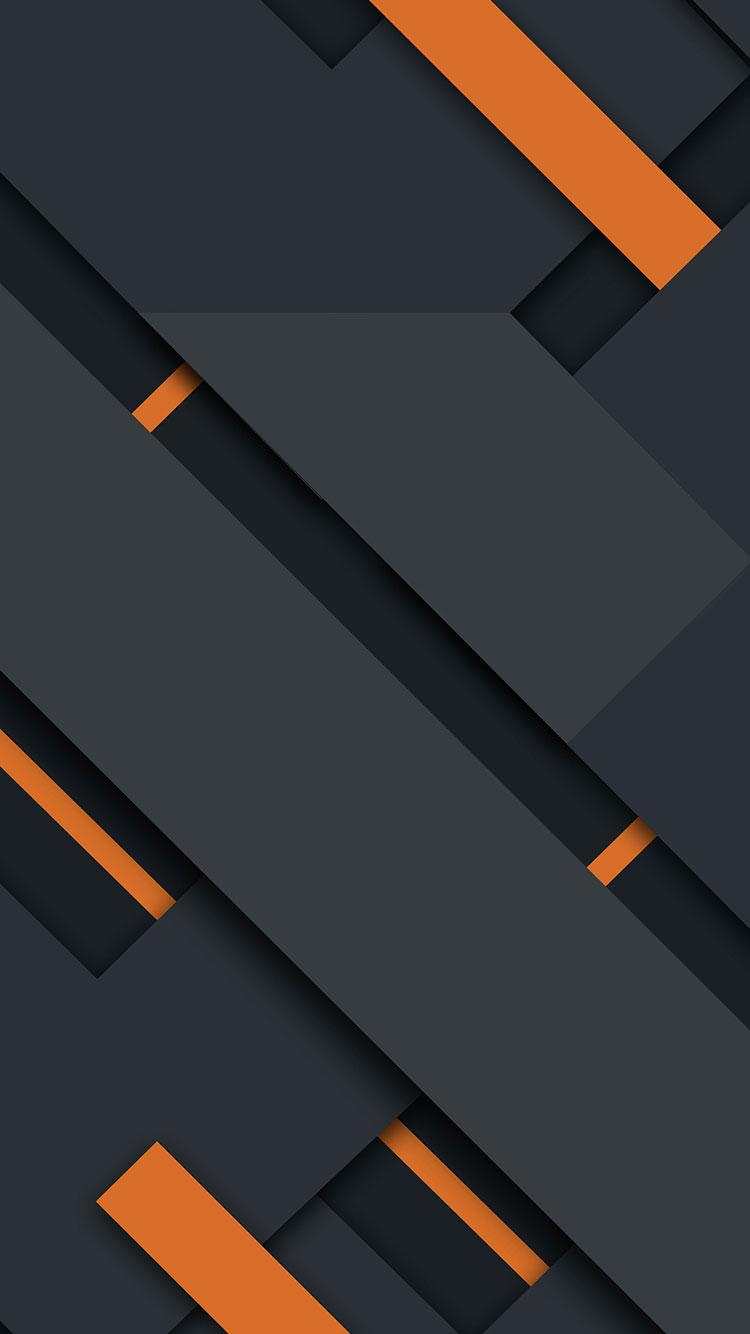 Orange And Black iPhone 7 Wallpaper [750x1334]