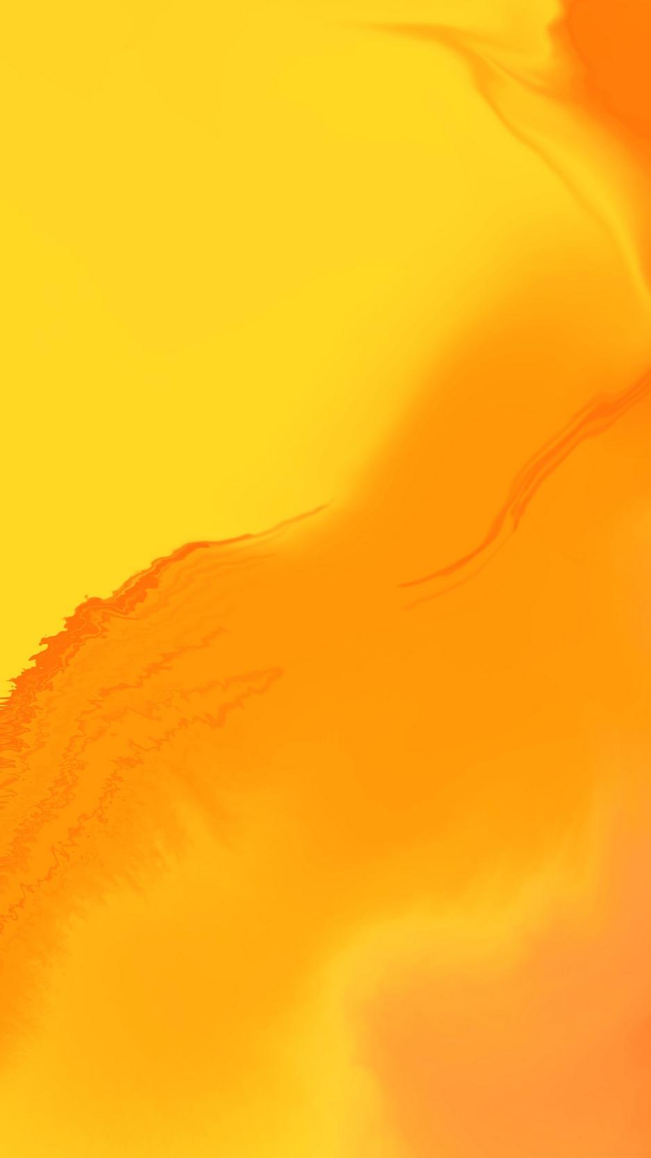 Download Wallpaper 938x1668 Paint, Yellow, Orange, Wavy Iphone 8 7