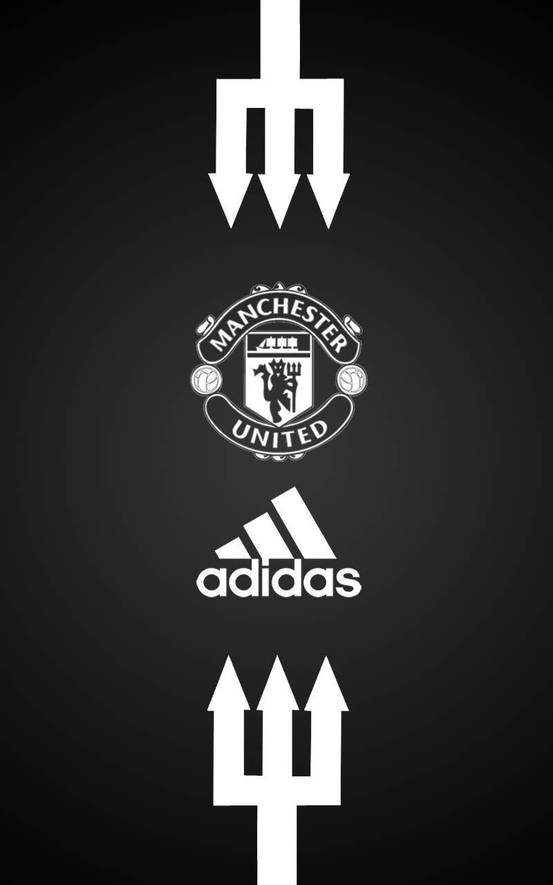 Manchester United Adidas Android wallpaper black. MANCHESTER UNITED
