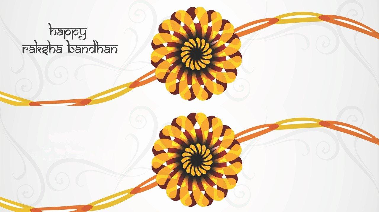 Raksha Bandhan Rakhi Wallpaper poster On CANVAS PRINT 24X36 INCHES