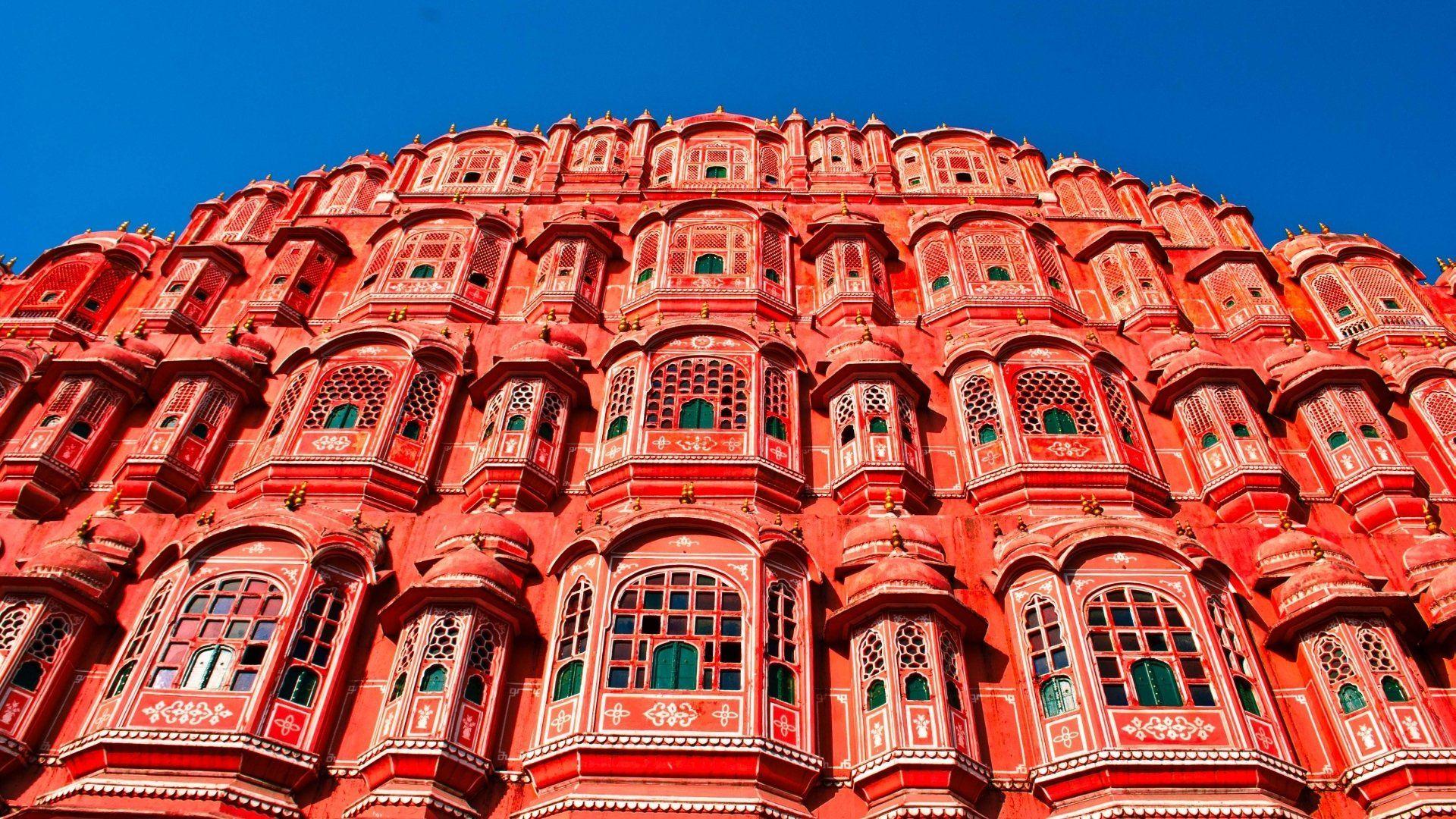 Man Made Hawa Mahal Wallpaper. monument. Background image