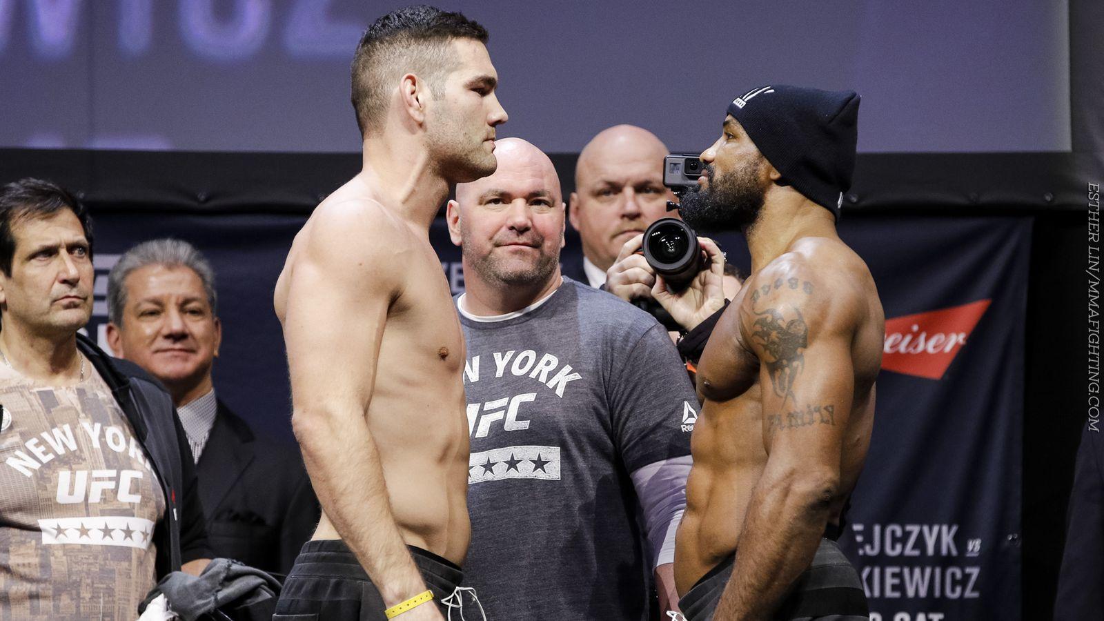 UFC 205 live blog: Chris Weidman vs. Yoel Romero