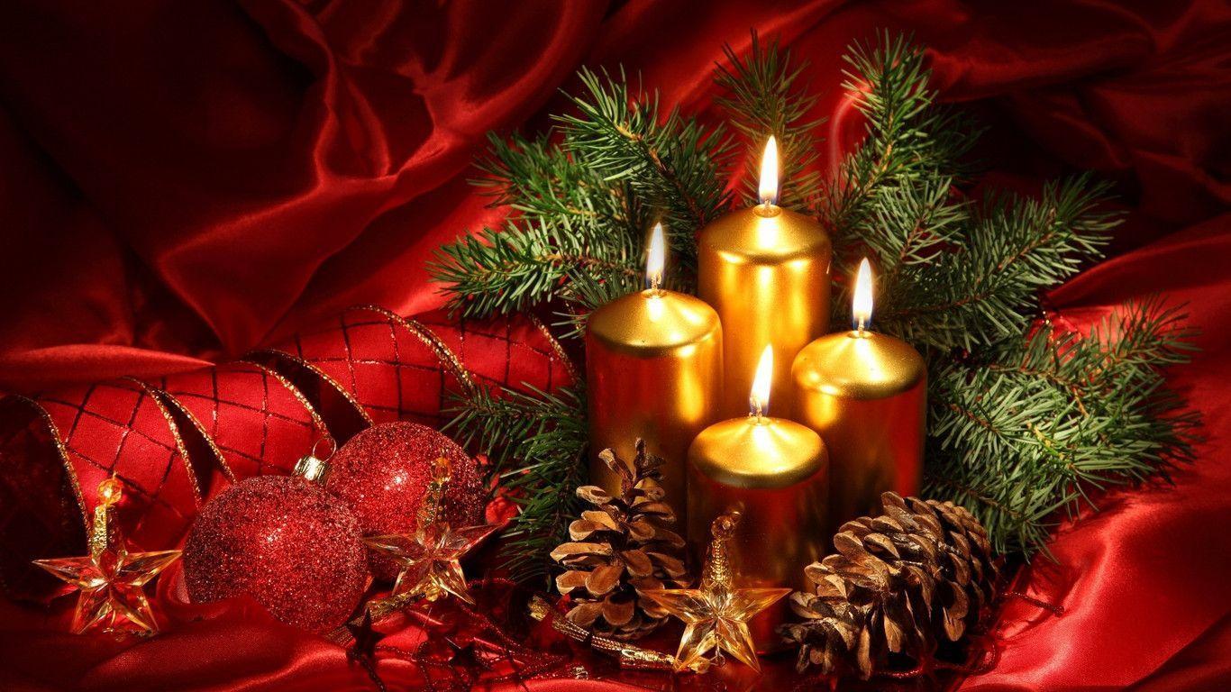 Christmas Candle Wallpaper Free Christmas Candle Background