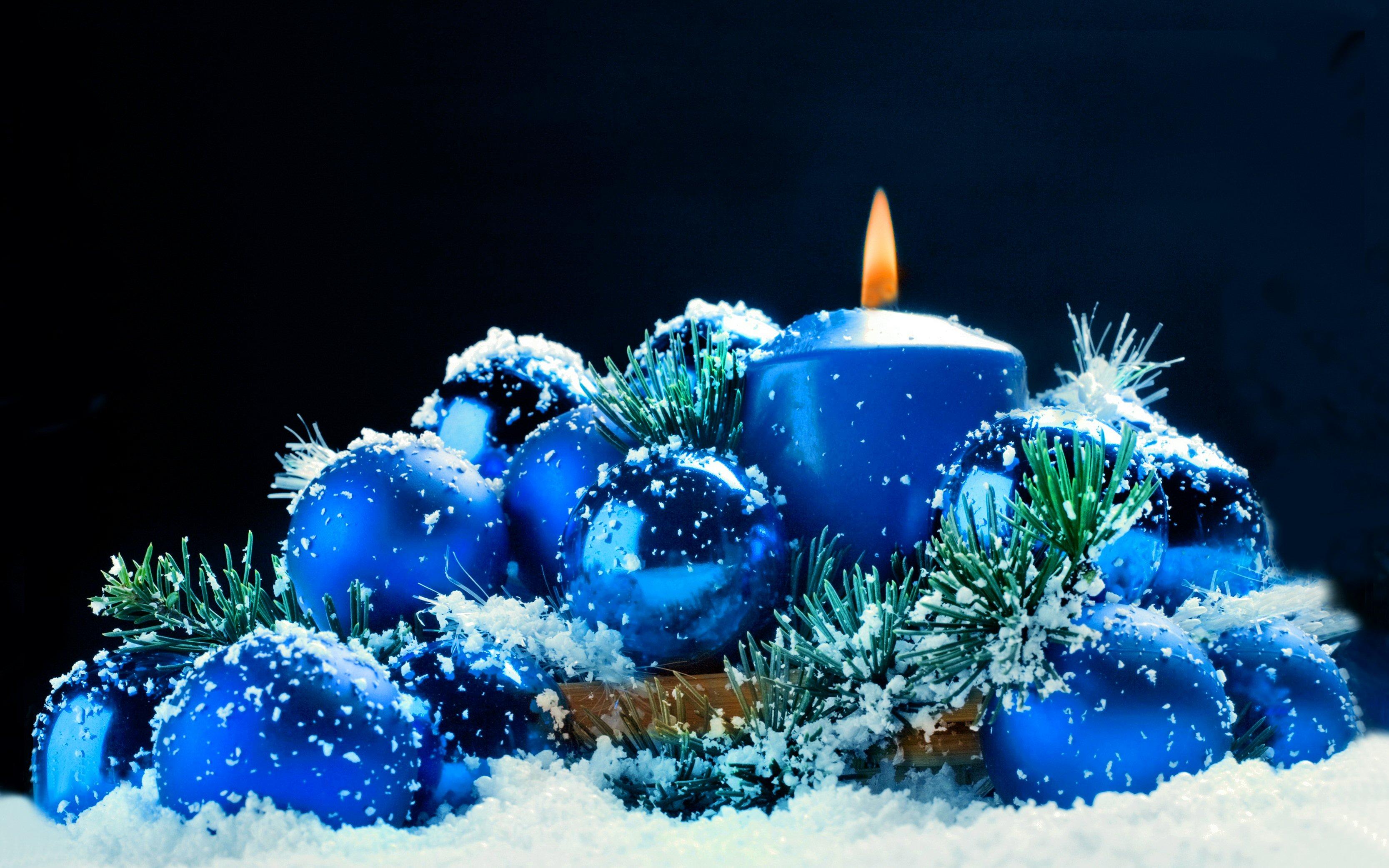 Download Christmas candles HD wallpaper for laptop mobile