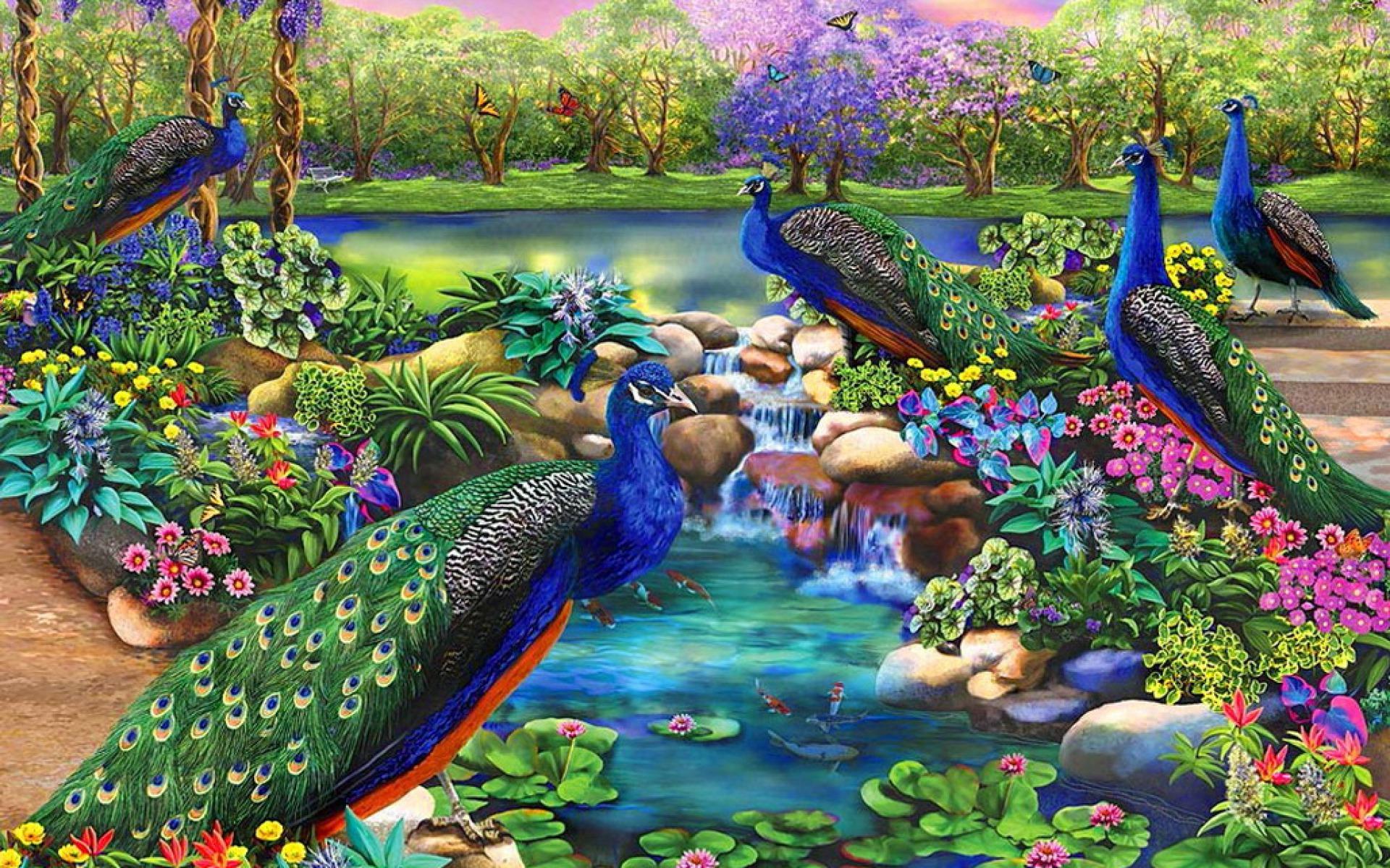 Fantasy Garden Wallpaper