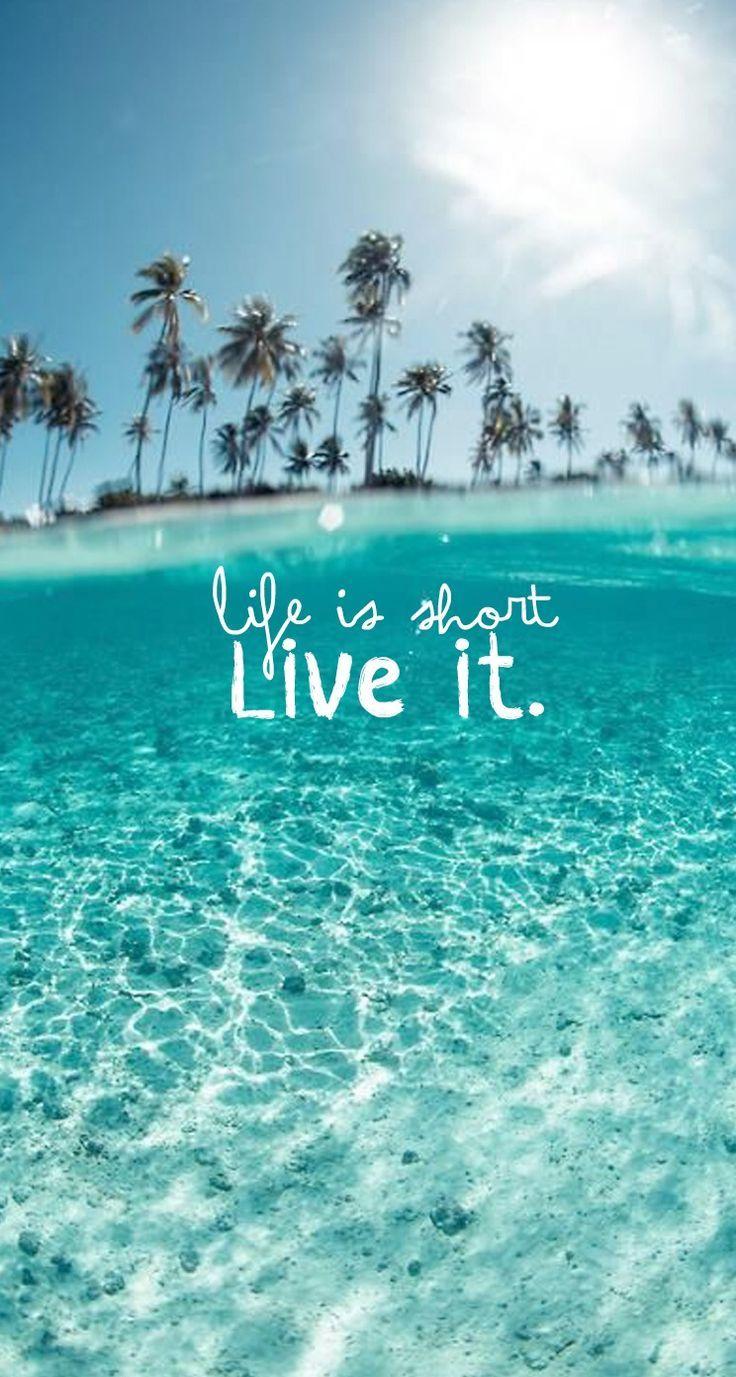 Life is Short iPhone wallpaper quotes. Tap to see