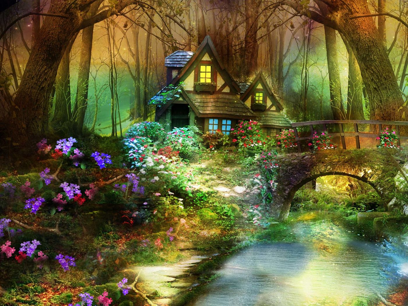 Fantasy House Wallpaper and Background Image