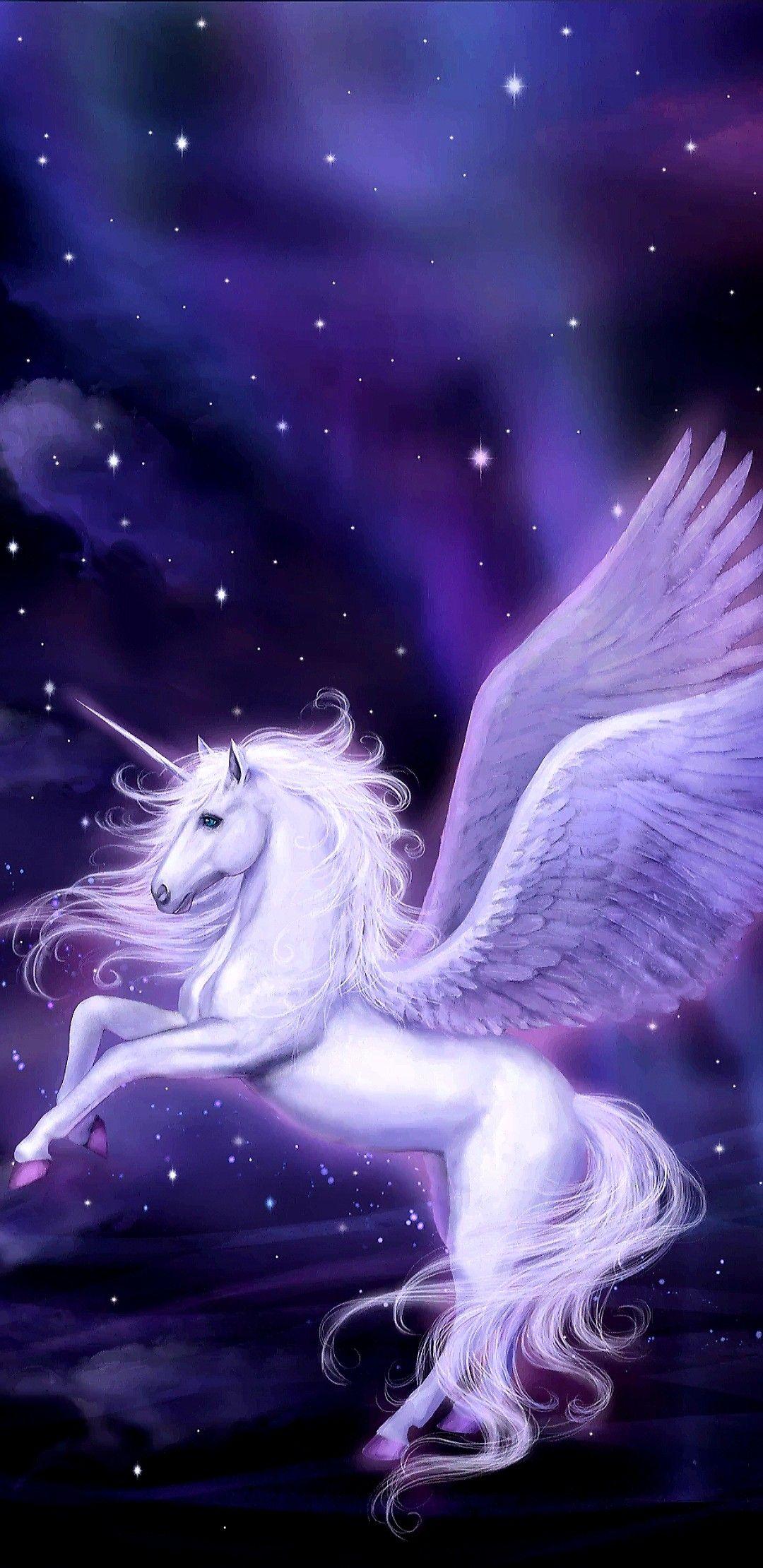 Unicorn / Pegasus Wallpaper. Pretty