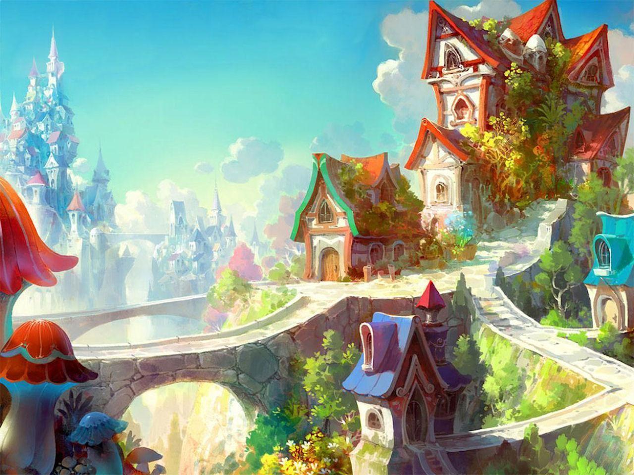 Fairytale Landscape Wallpaper