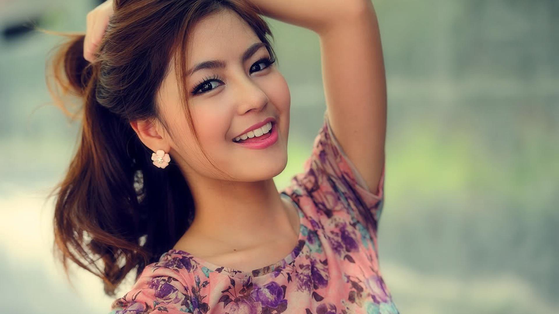 Asian Beautiful Girl HD Desktop Wallpaper Background download
