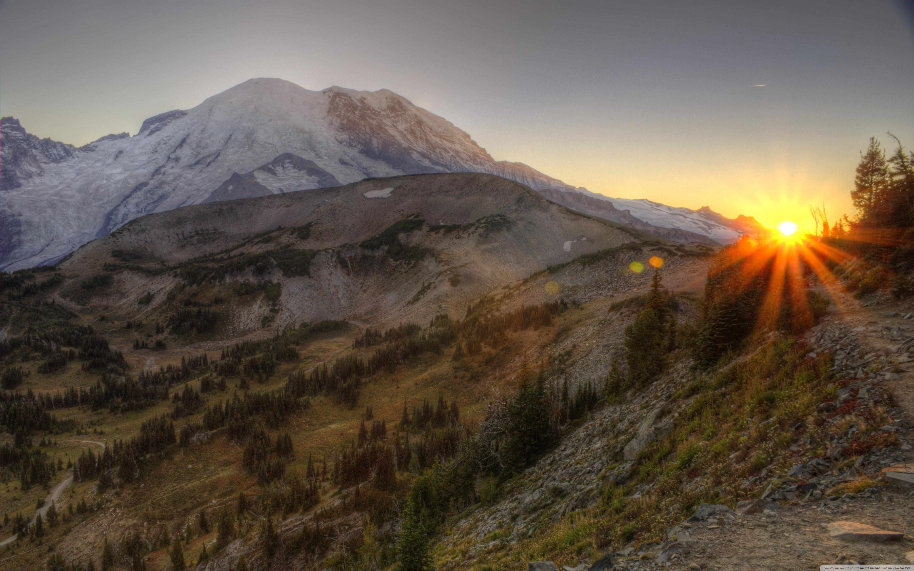 Mount Rainier National Park HDR ❤ 4K HD Desktop Wallpaper for 4K