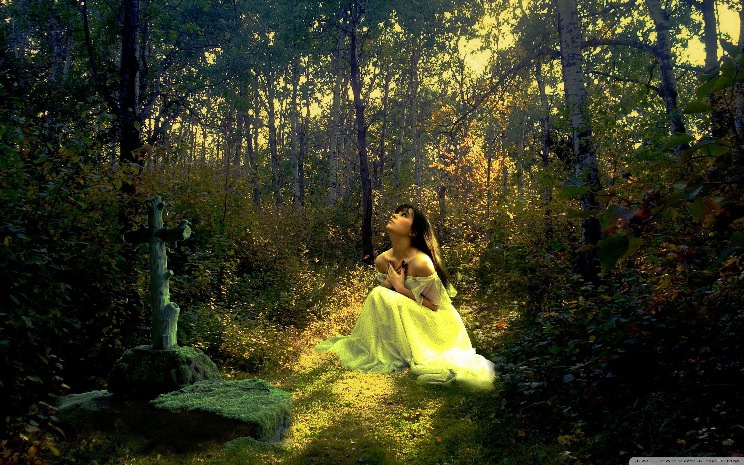 Forest Girl ❤ 4K HD Desktop Wallpaper for 4K Ultra HD TV • Dual