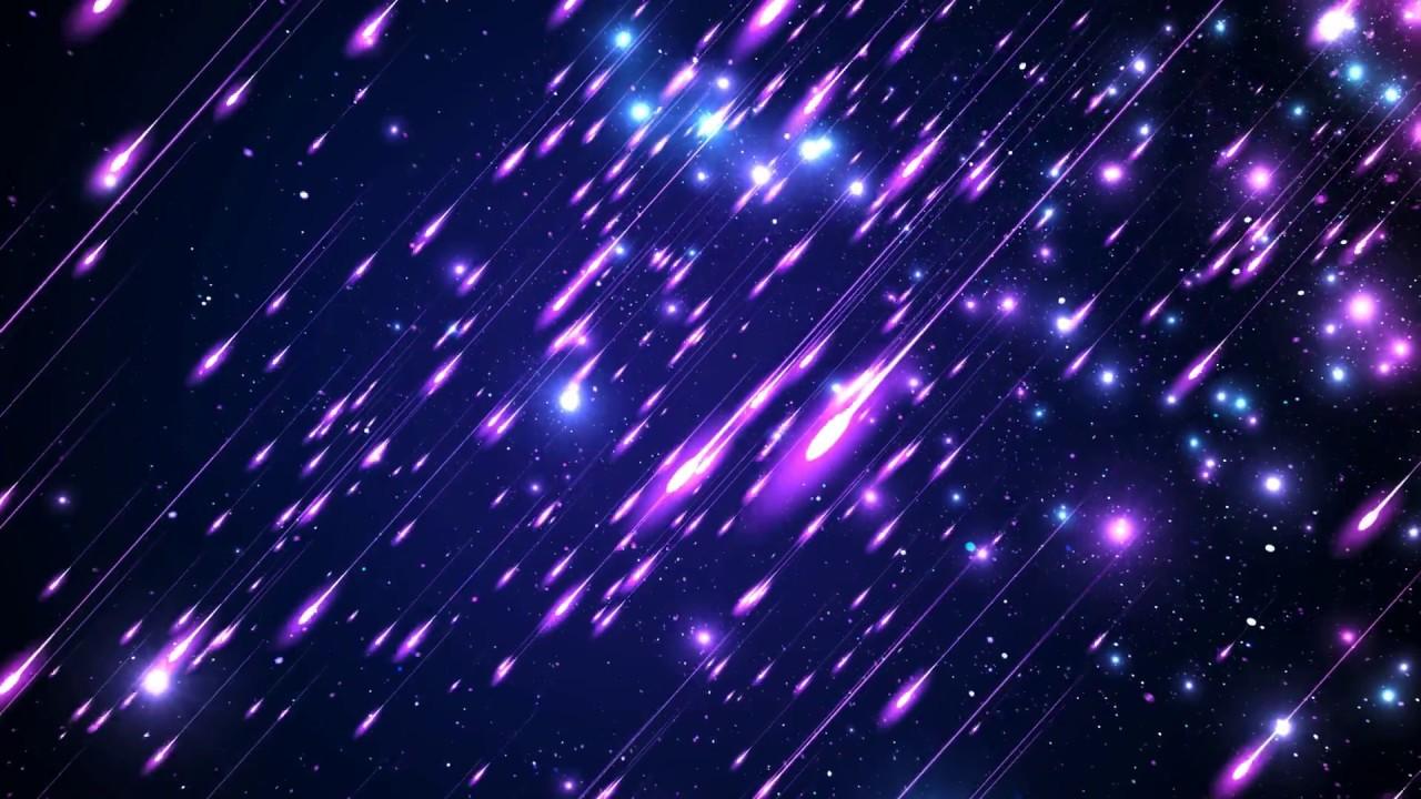 4k 60FPS SHOOTING STARS ☄ Deep Purple BLUE SPACE ☄ Moving Background #AAVFX Live Wallpaper