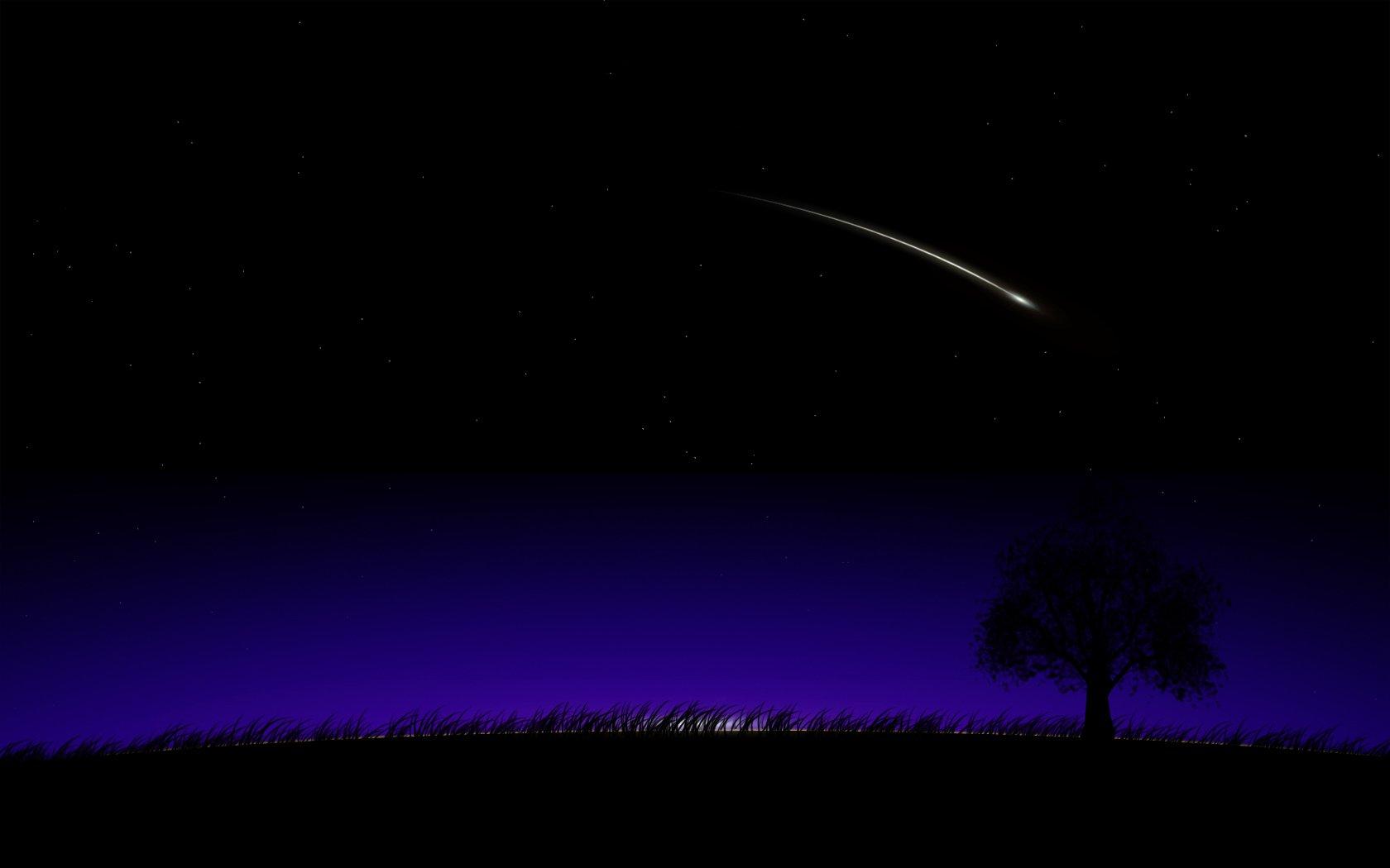 night, Shooting, Star Wallpaper HD / Desktop and Mobile Background