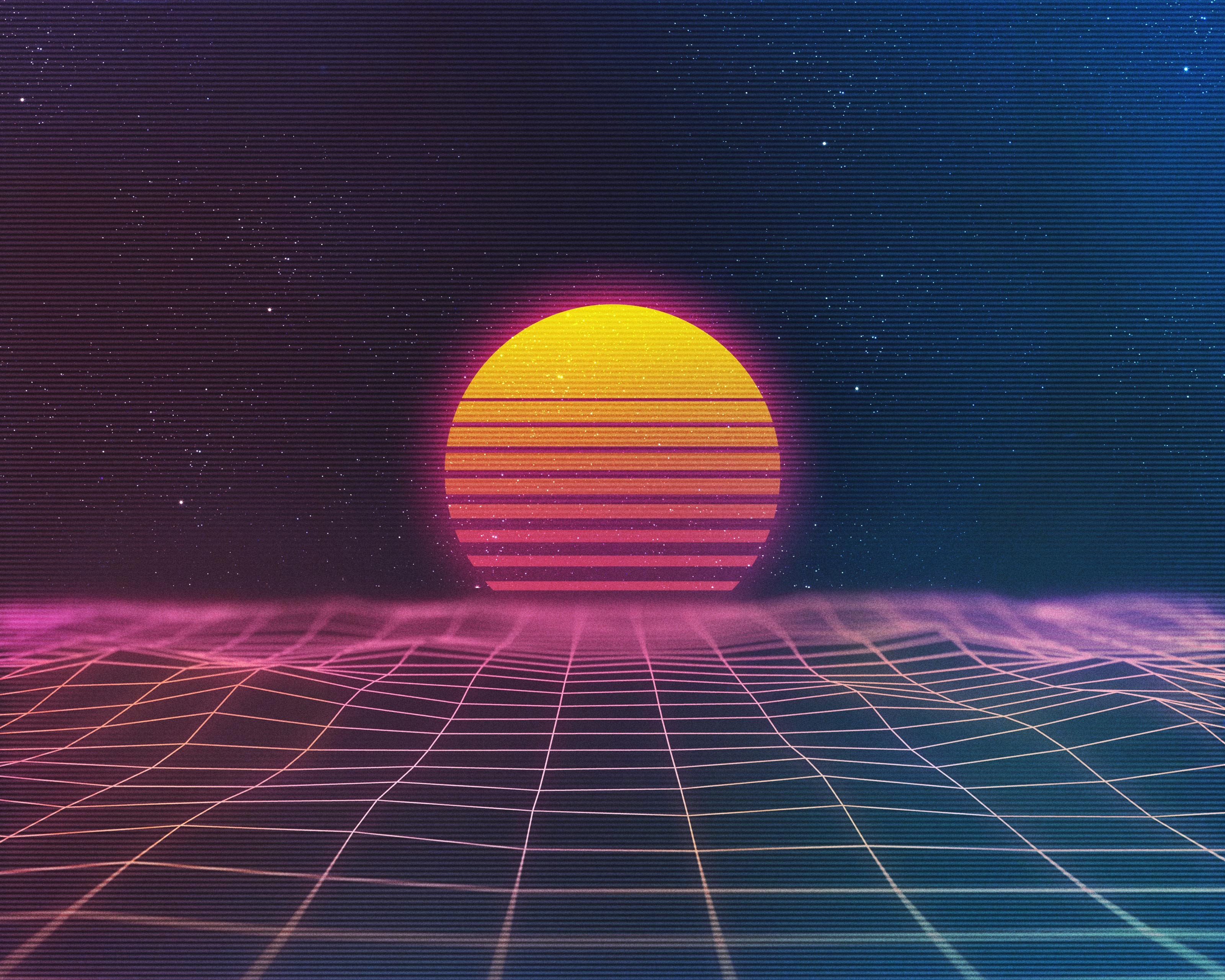 #New Retro Wave, #synthwave, wallpaper. General wallpaper