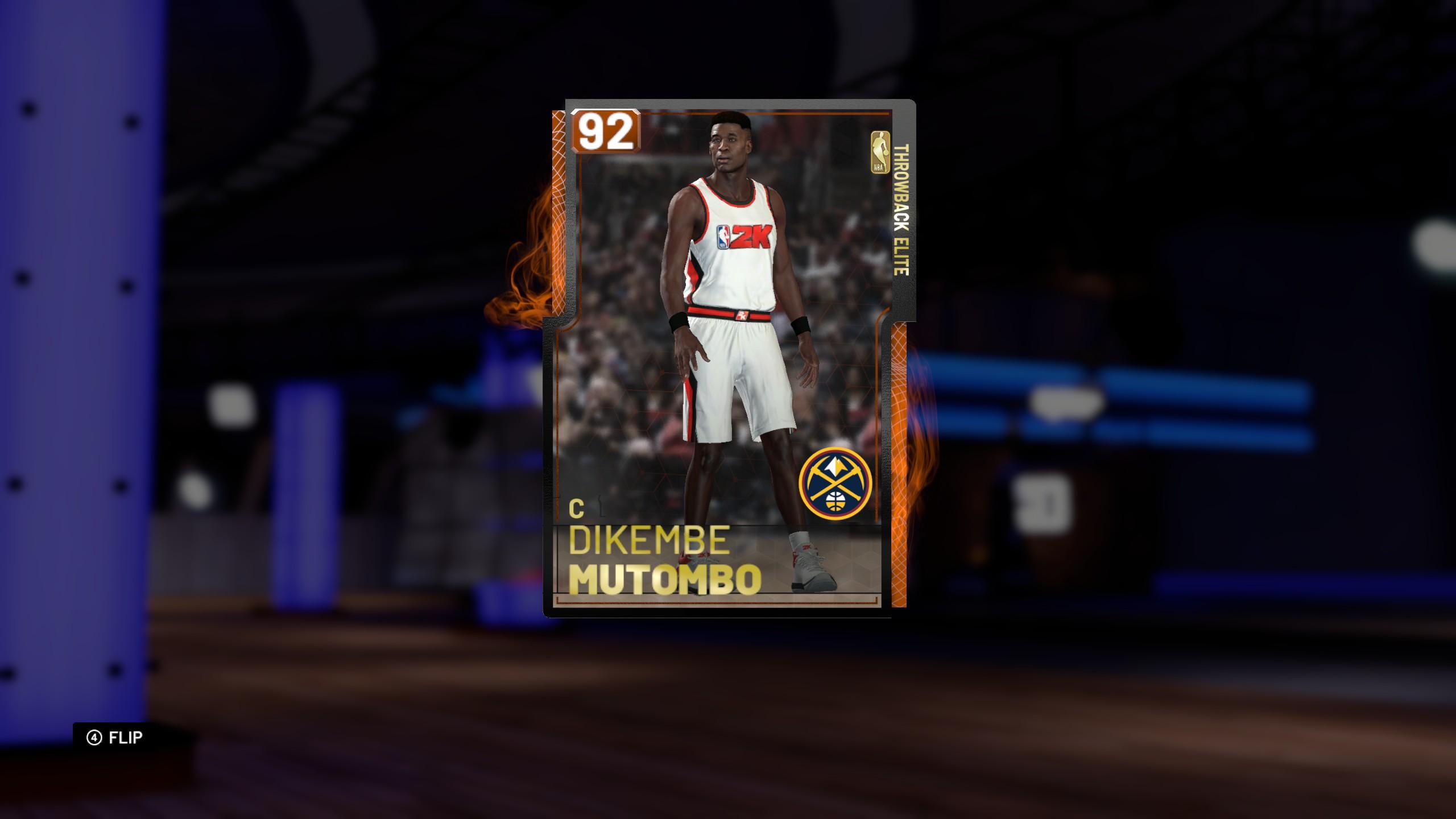 I pulled amy Dikembe Mutombo from throwback packs, I can't find him