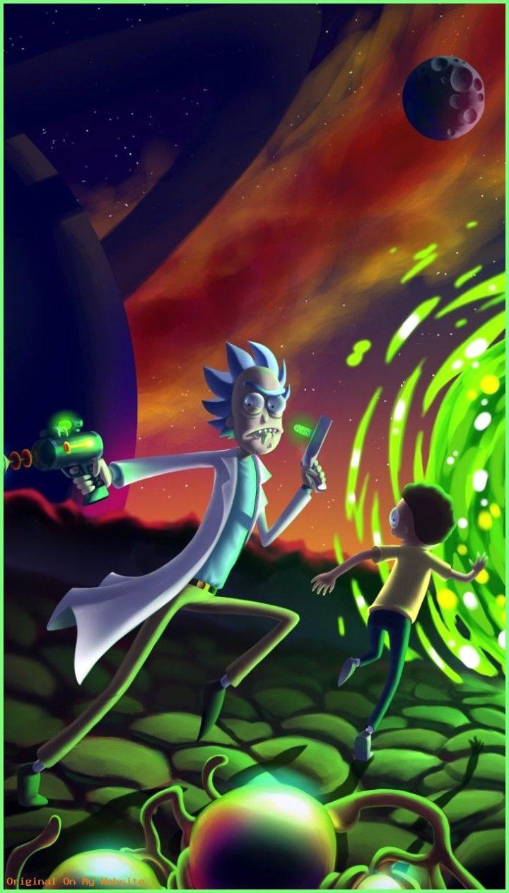 Rick and Morty Wallpaper iPhone Phone 4K #9230e