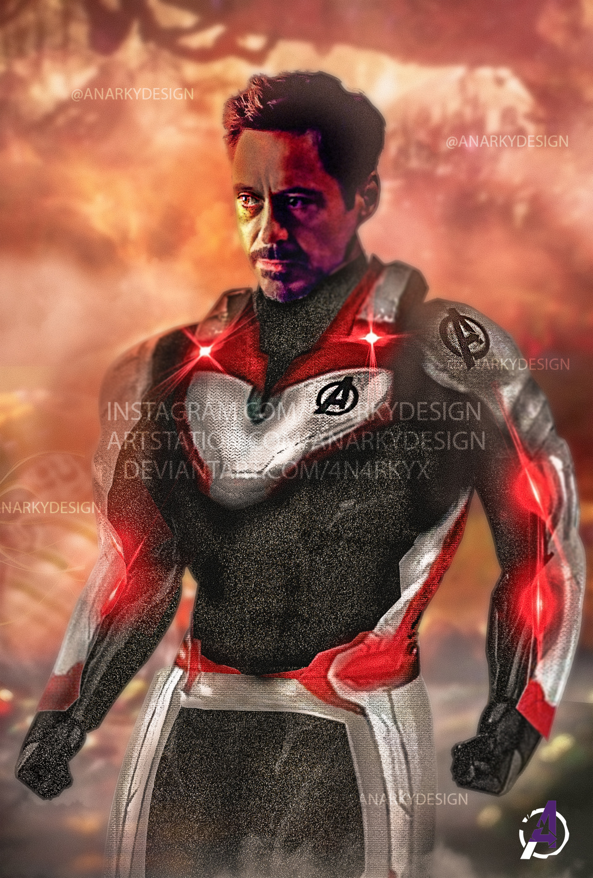 Iron Man. Quantum Realm Suit. V2 Variant., Anarky Design
