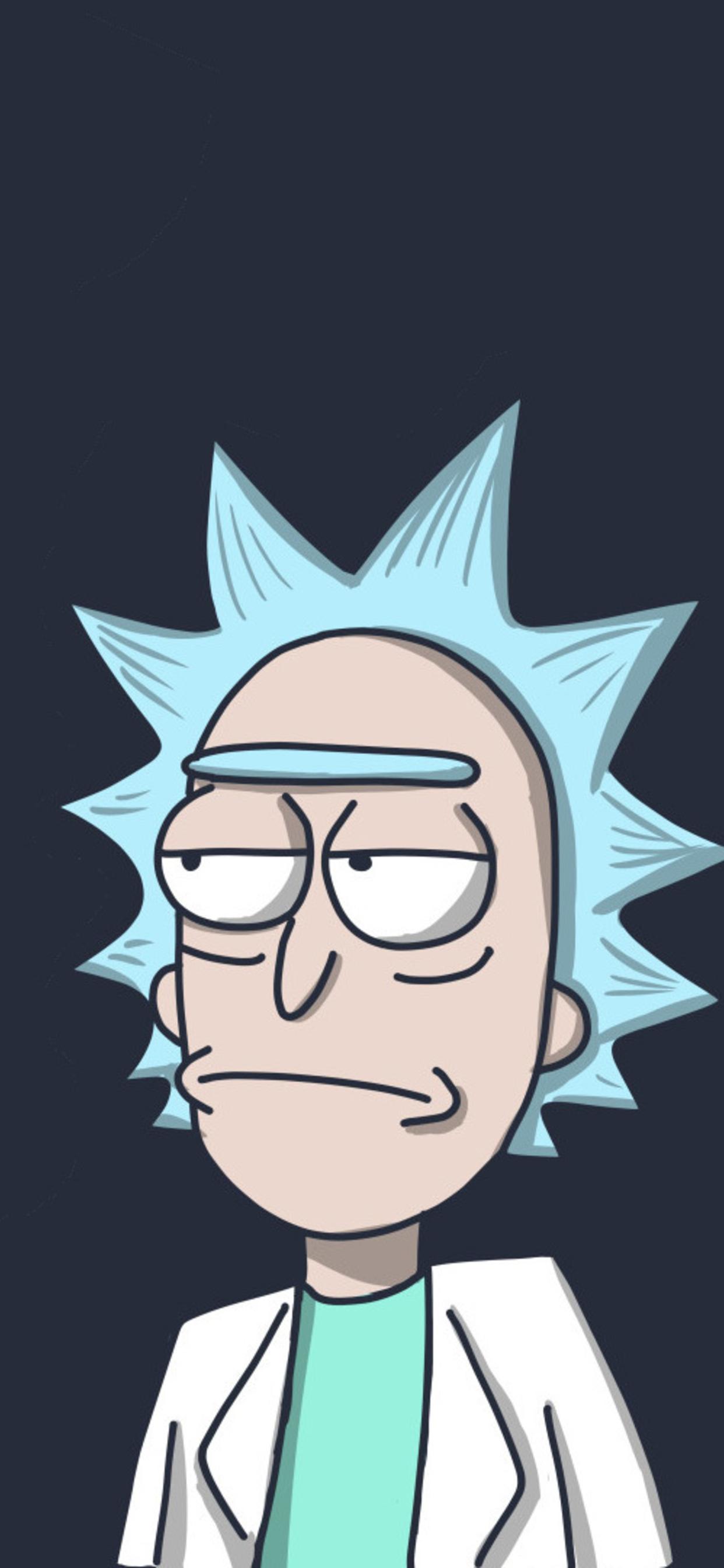 Rick In Rick And Morty iPhone XS MAX HD 4k Wallpaper