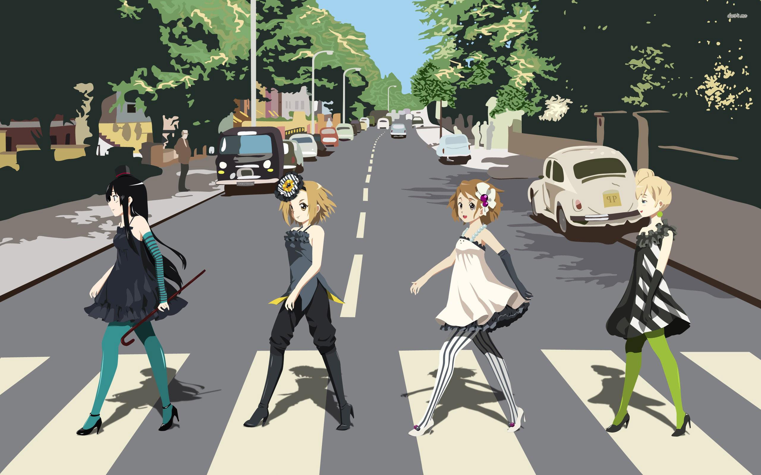 K On! Abbey Road Wallpaper Wallpaper