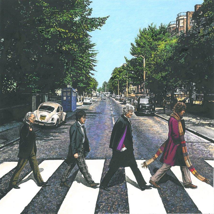 Free download DOCTOR WHOAbbey Road pastiche