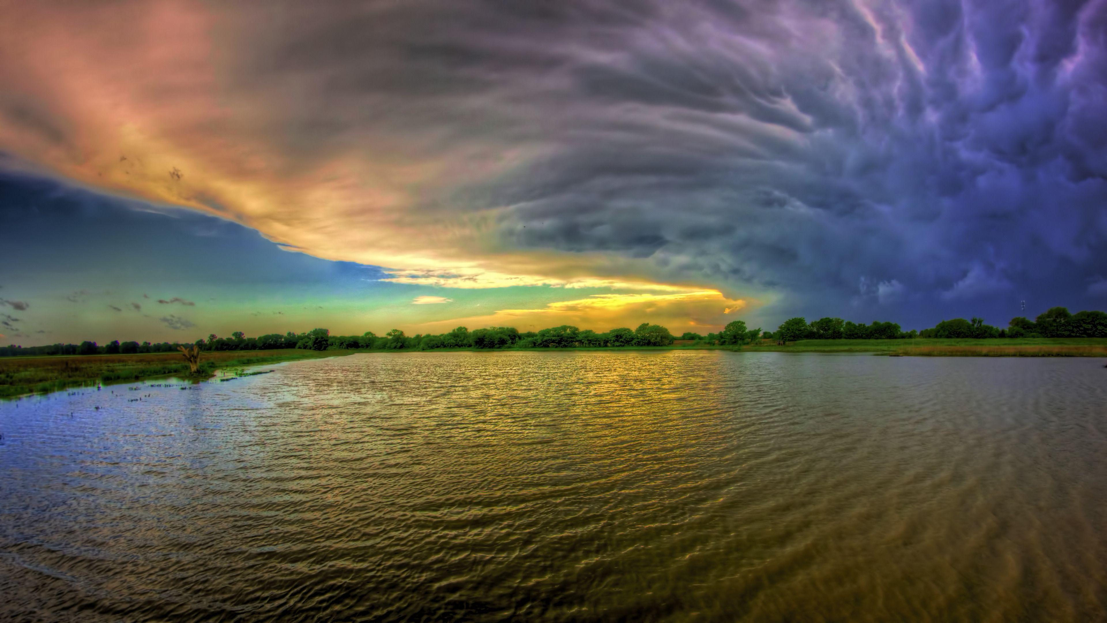Sunset Storm Cloud Wallpaper