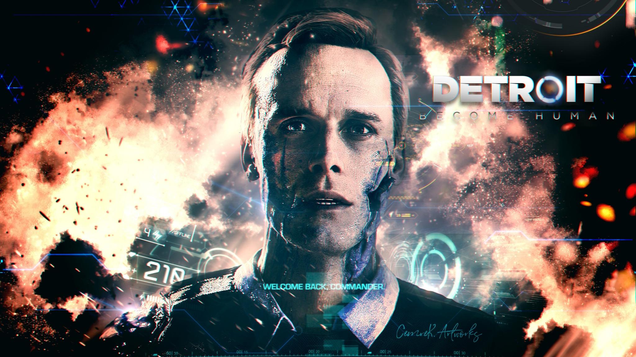 Download 2048x1152 wallpaper detroit: become human, video game, 2018