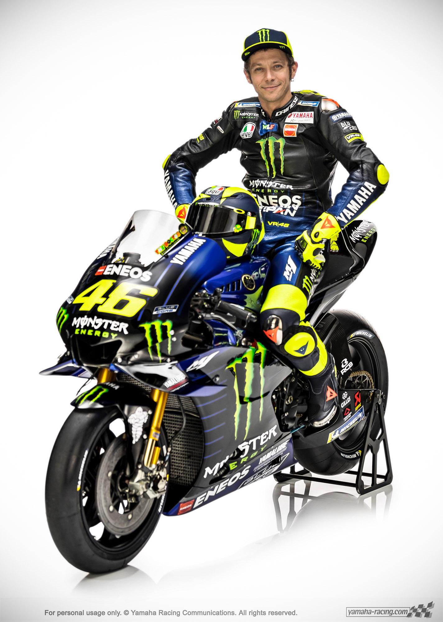 Wallpaper Yamaha M1 MotoGP 2019 Monster Energy