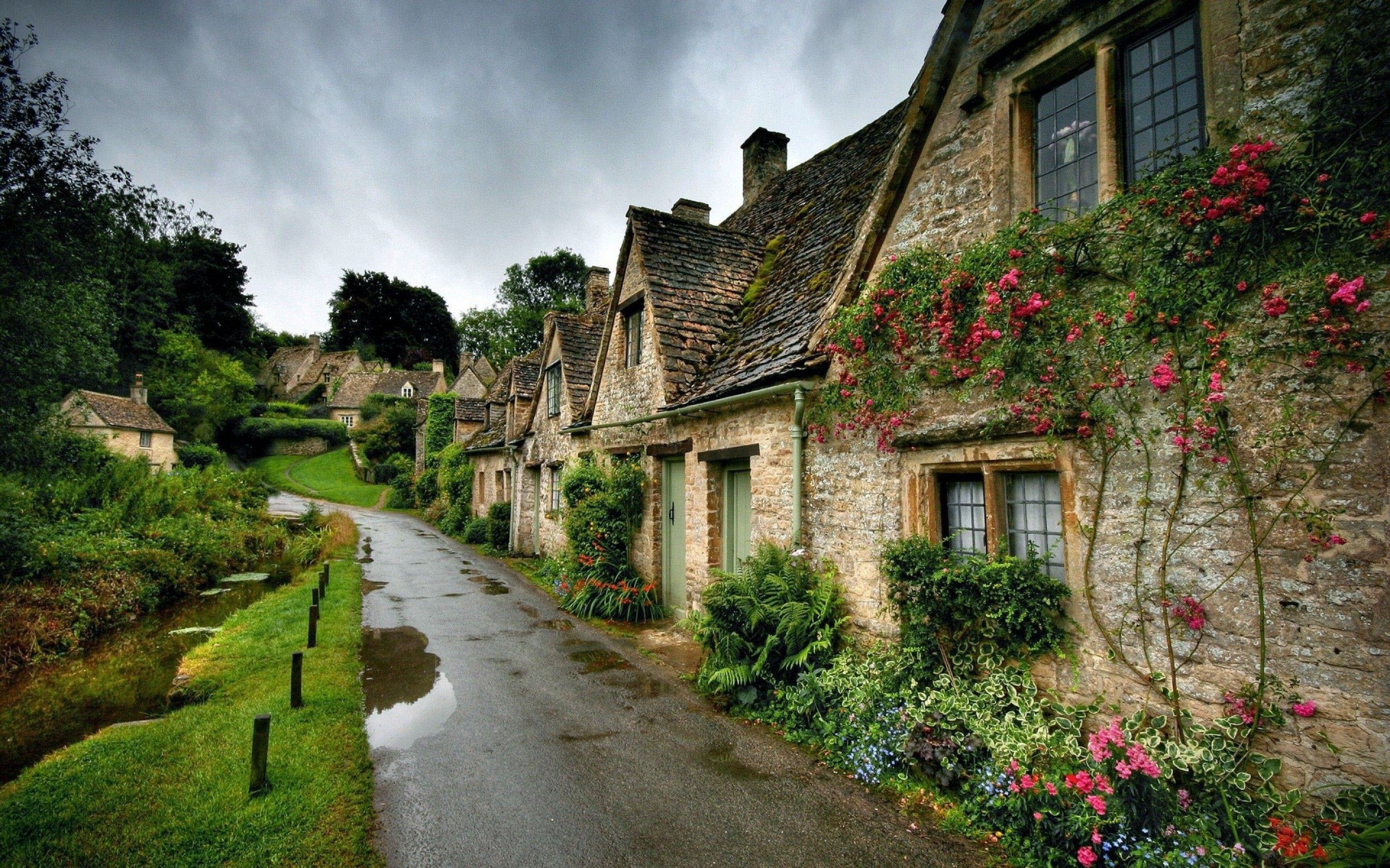 Bibury, England, Beautiful, Village, Wallpaper, HD Wallpaper