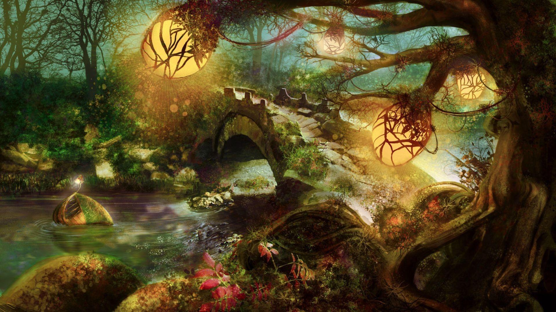 Fantasy Forest Wallpaper and Background Image