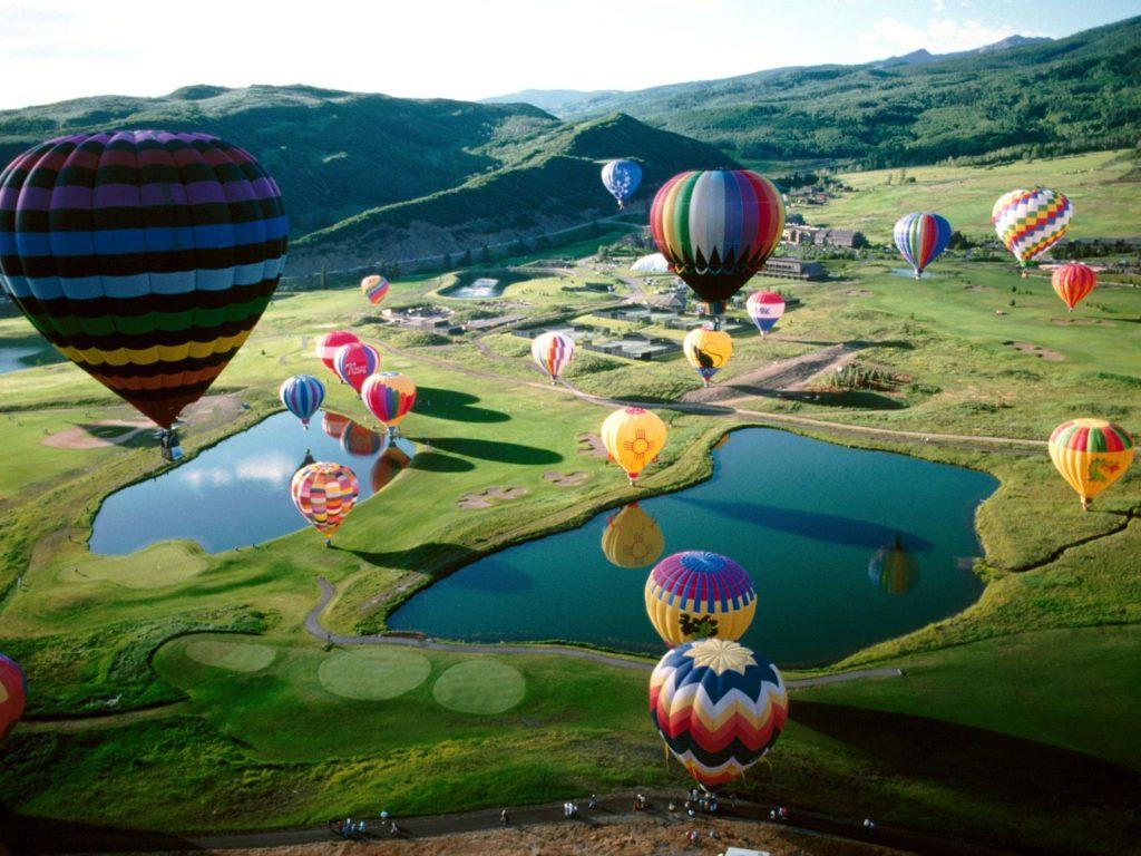 Colorful Hot Air Balloon Wallpaper High Quality F25 1024x768