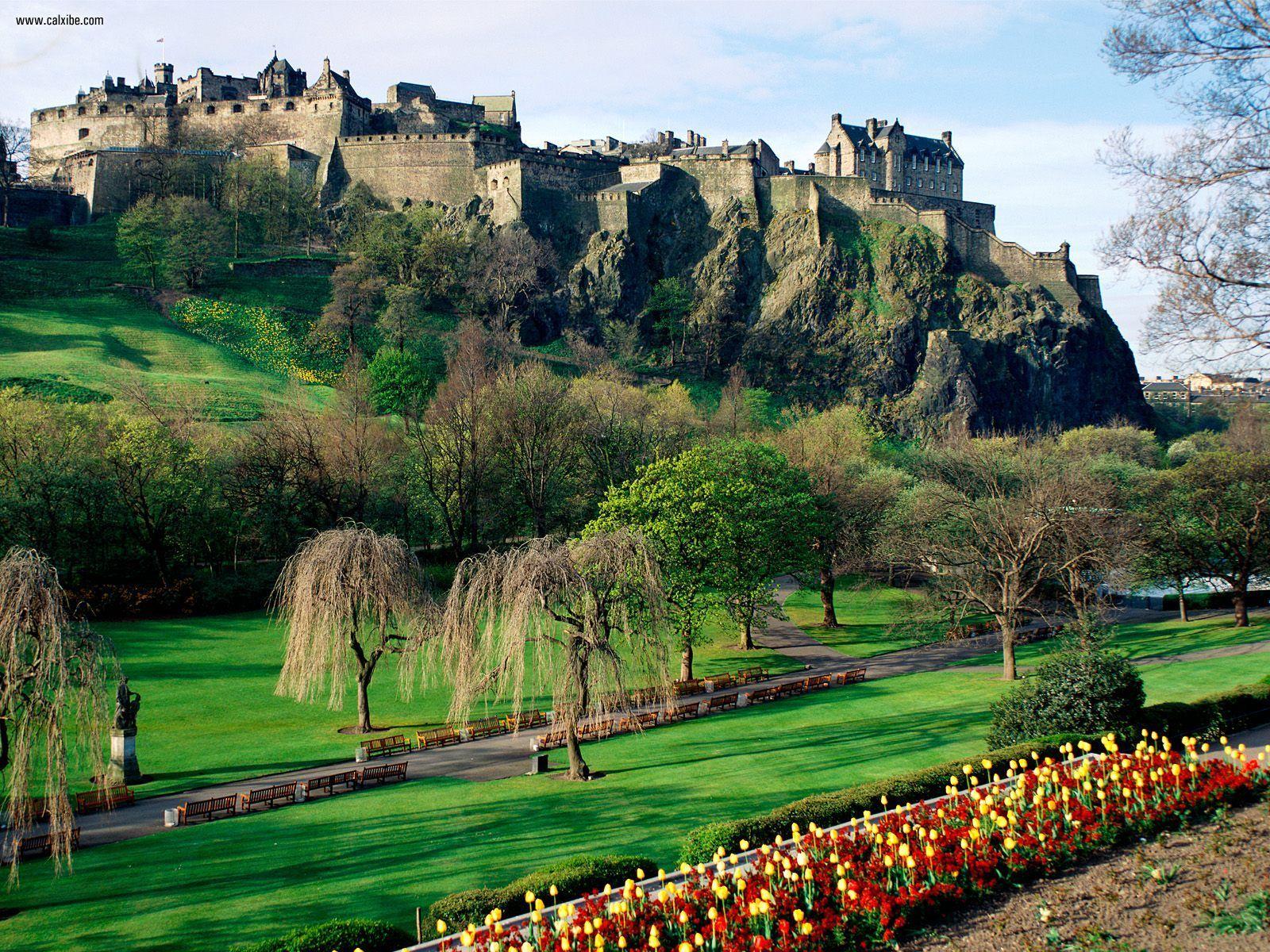 Known places: Edinburgh Castle Edinburgh Scotland, desktop wallpaper