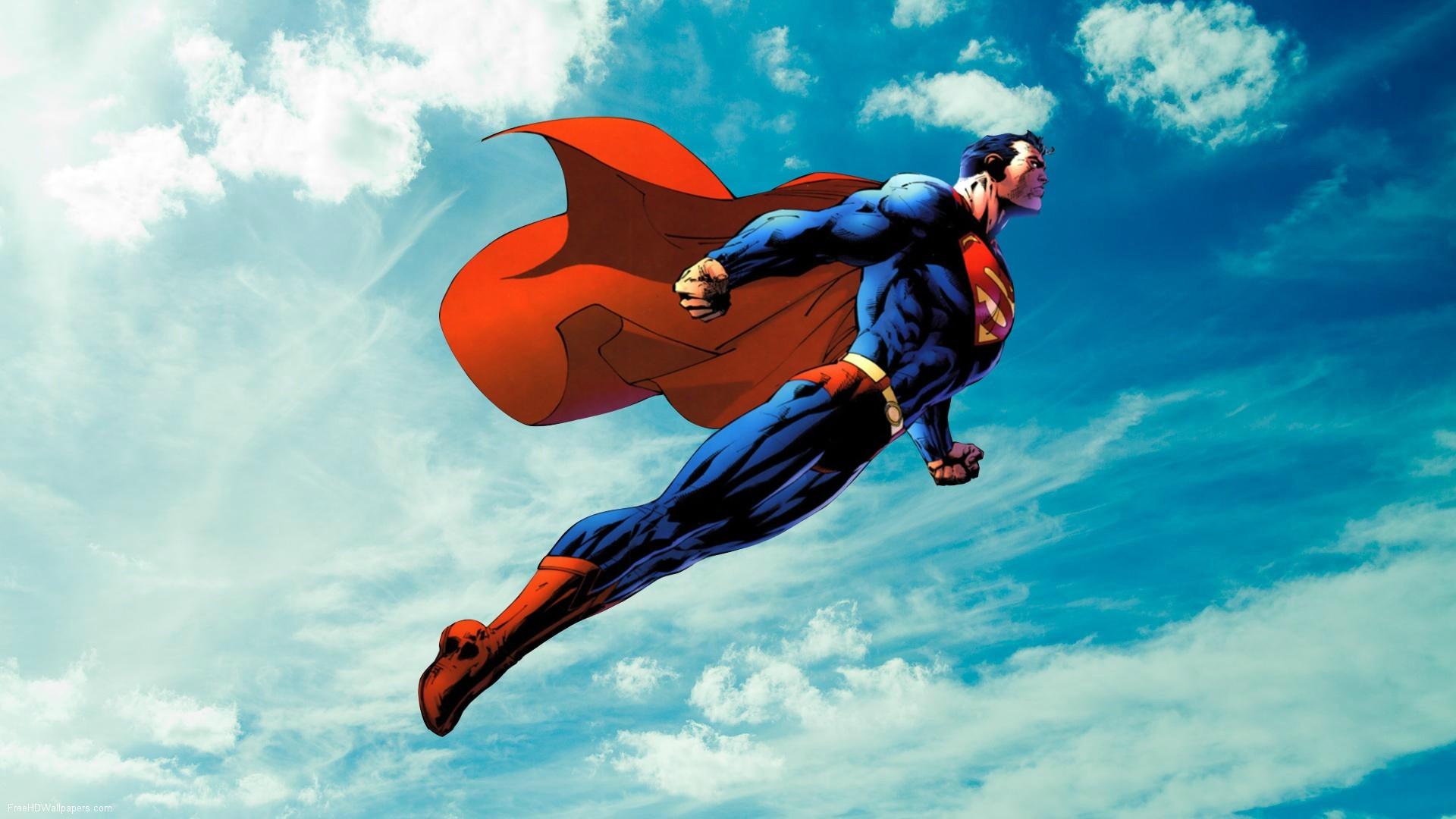Superman Flying Wallpaper