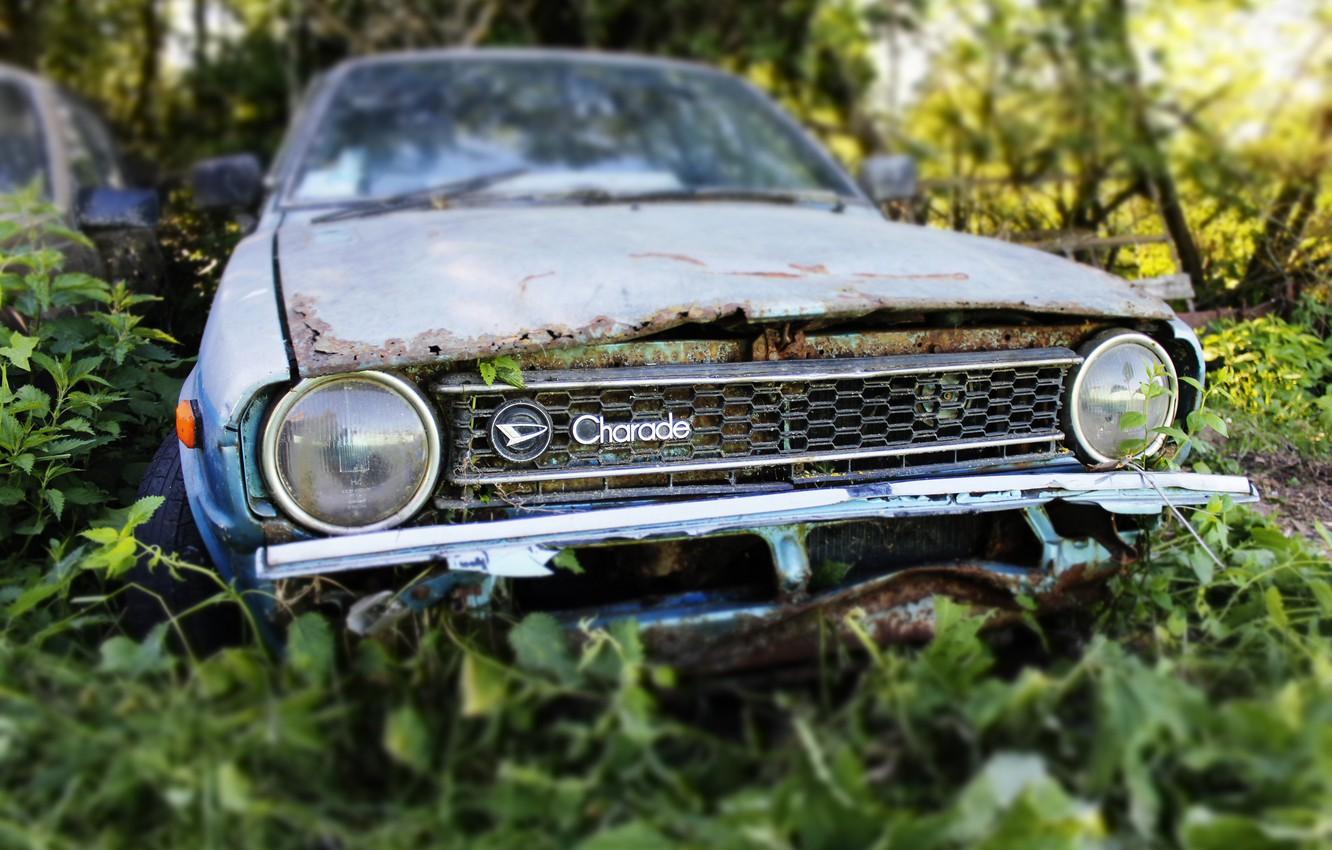 Wallpaper machine, scrap, Daihatsu Charade G10 image for desktop