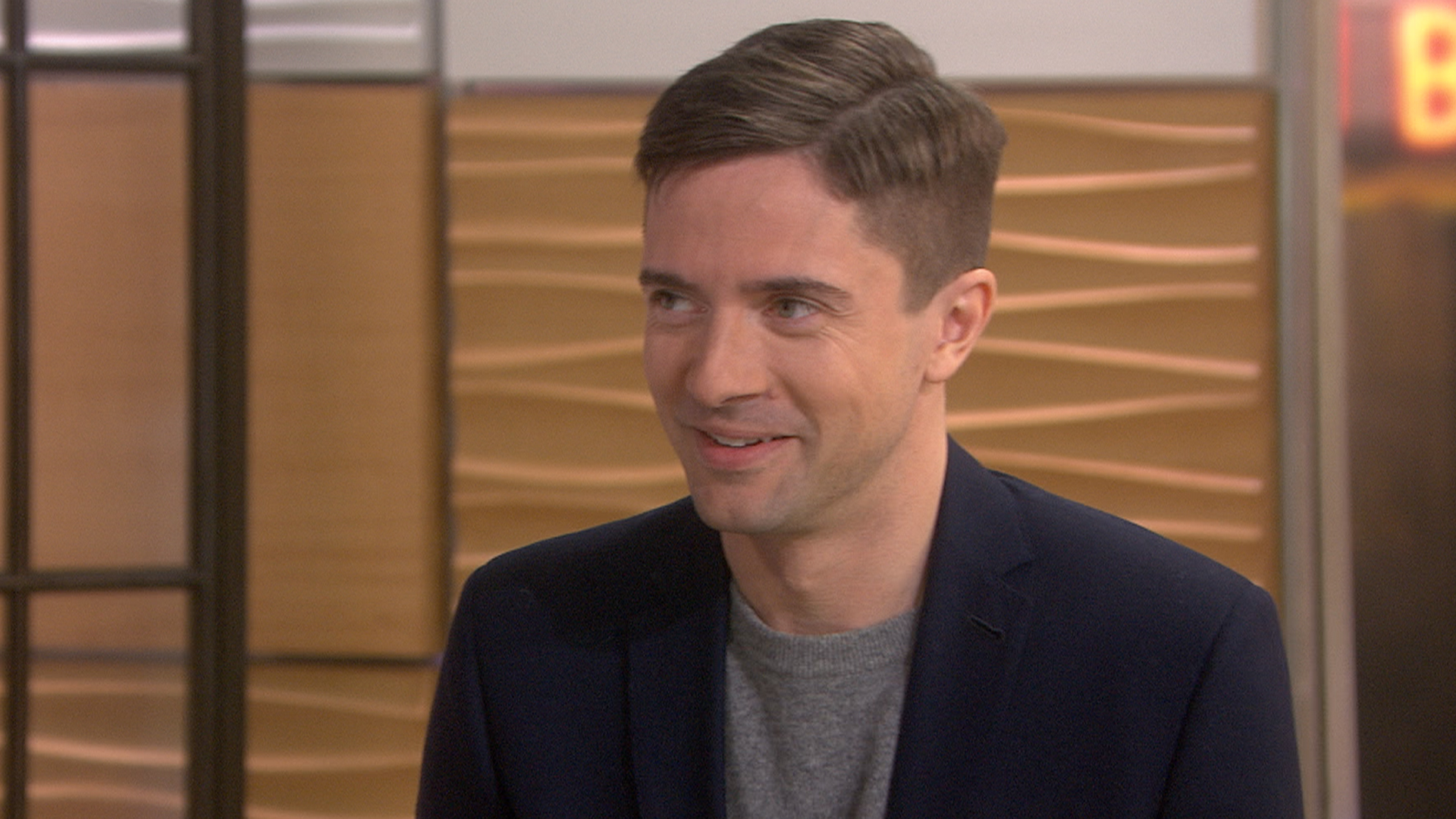 Topher Grace jokes about filming ‘War Machine’ with ‘B.P.’