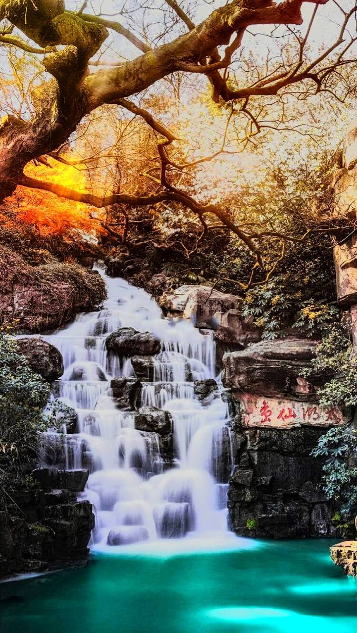 Waterfall Scenery Wallpaper