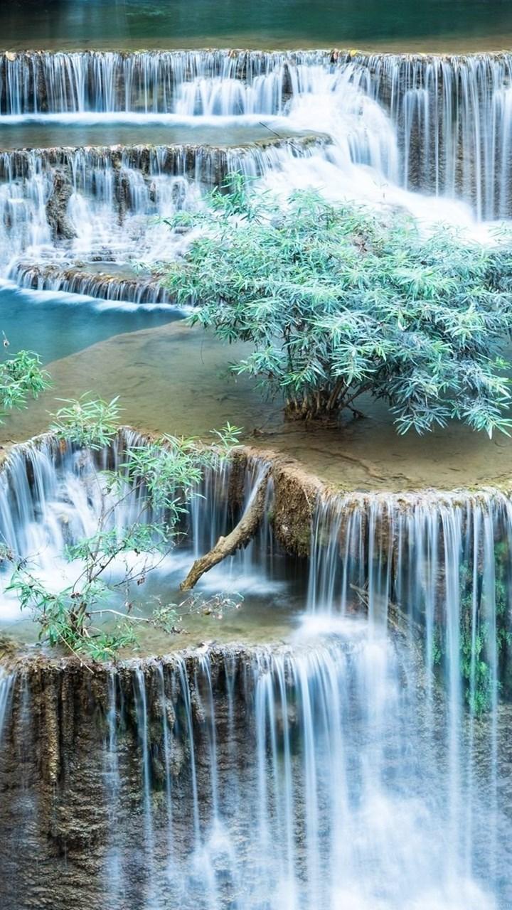 Fullscreen Waterfall Beautiful Scenery, HD Wallpaper