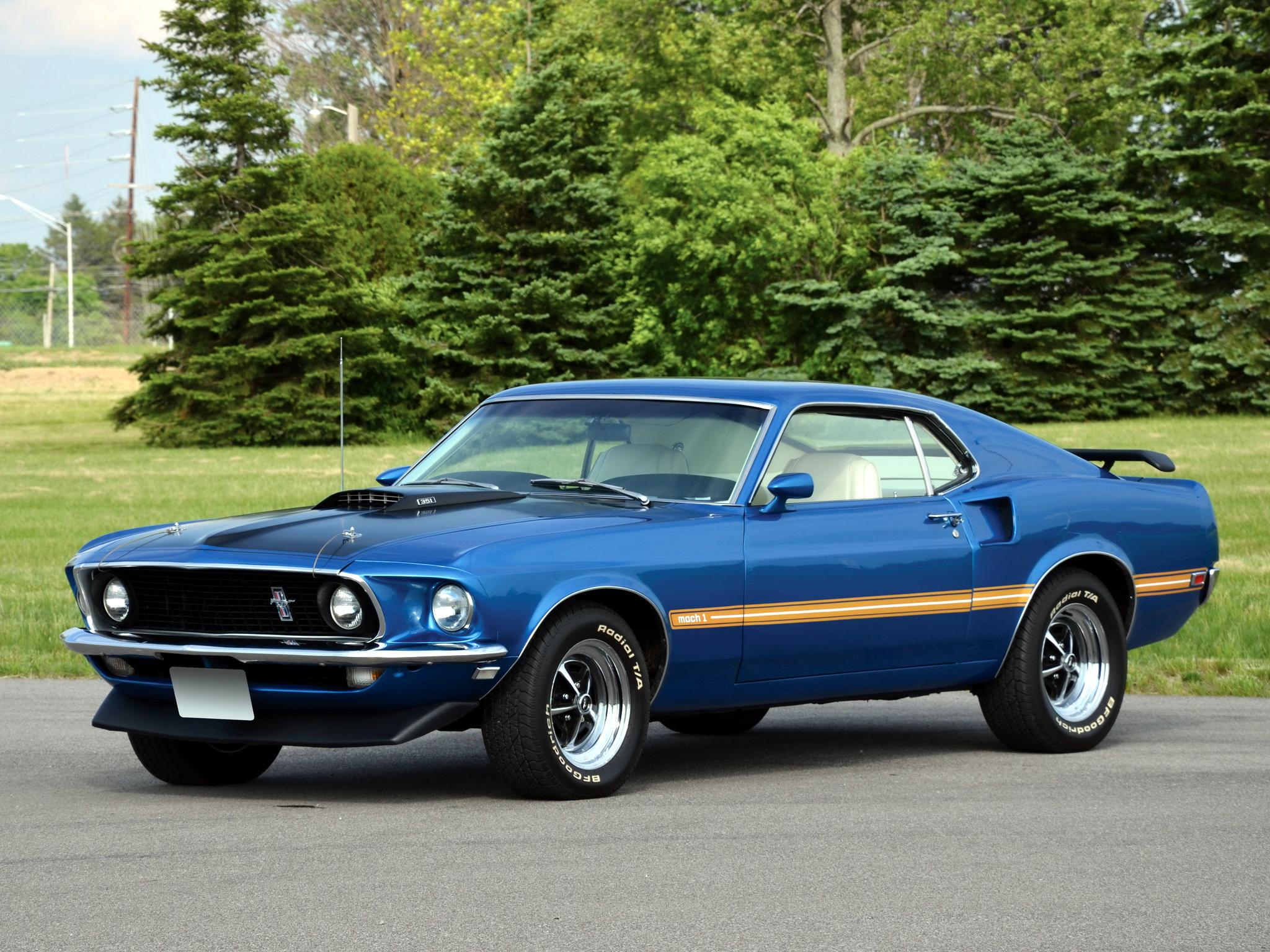 Ford Mustang Mach 1 muscle classic d wallpaperx1536