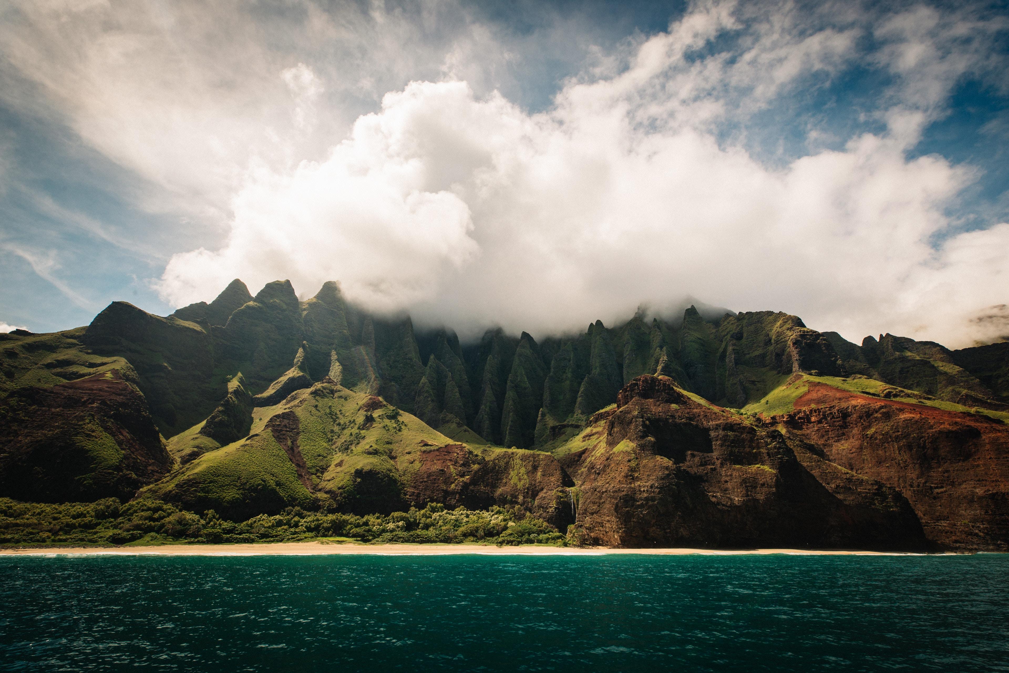 3840x2560 #sky, #greenery, #hawaii background, #hawaii coast